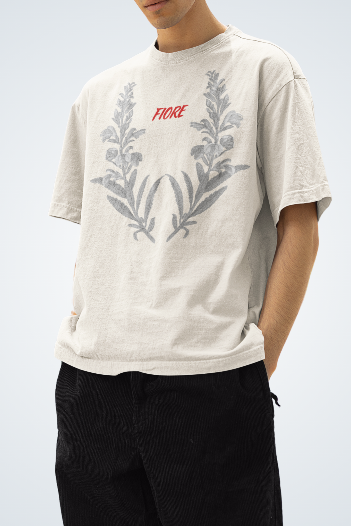 Oversized T-Shirt mit verwaschenem Look - Fiore