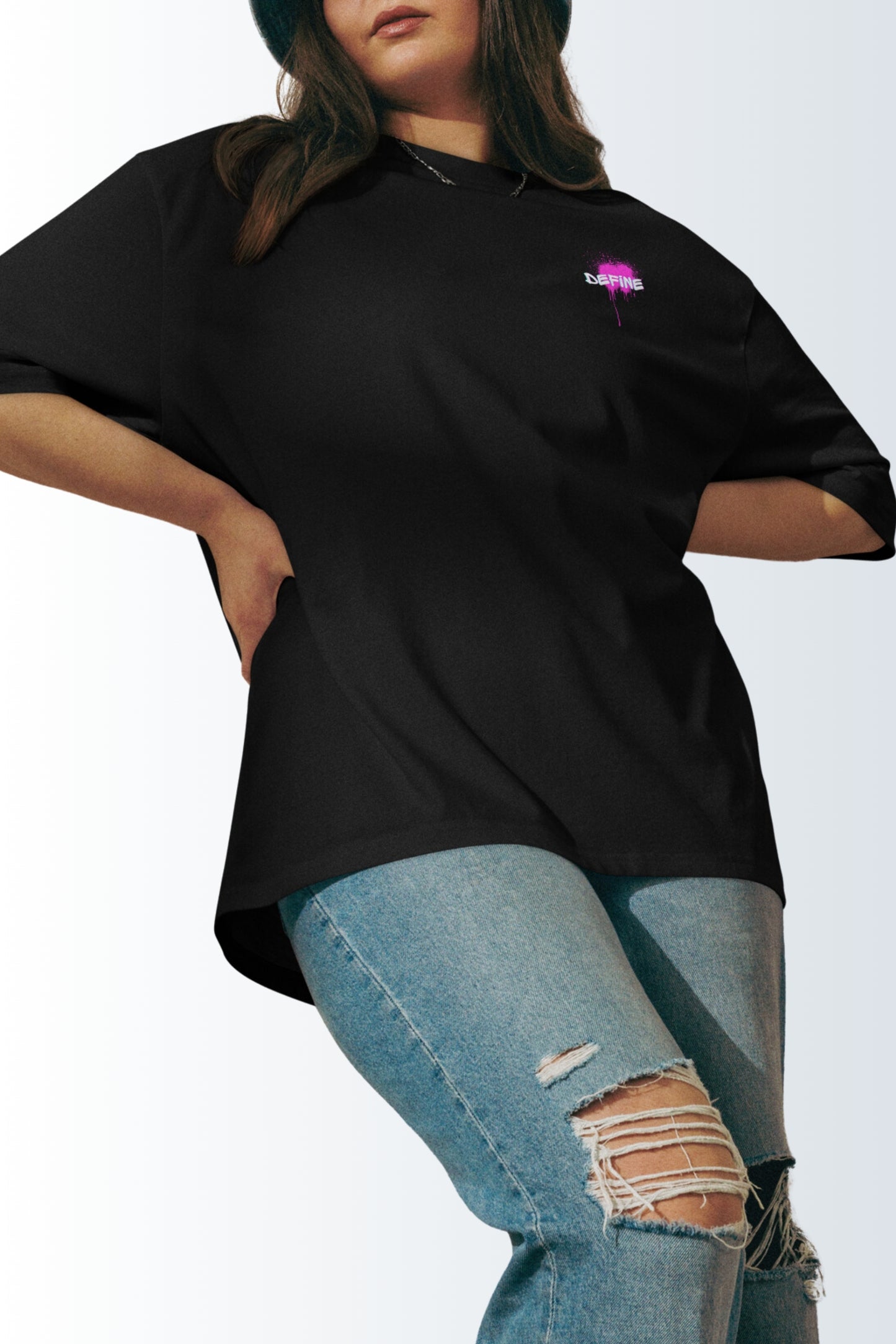 Schweres oversized T-Shirt - Angel Thoughts