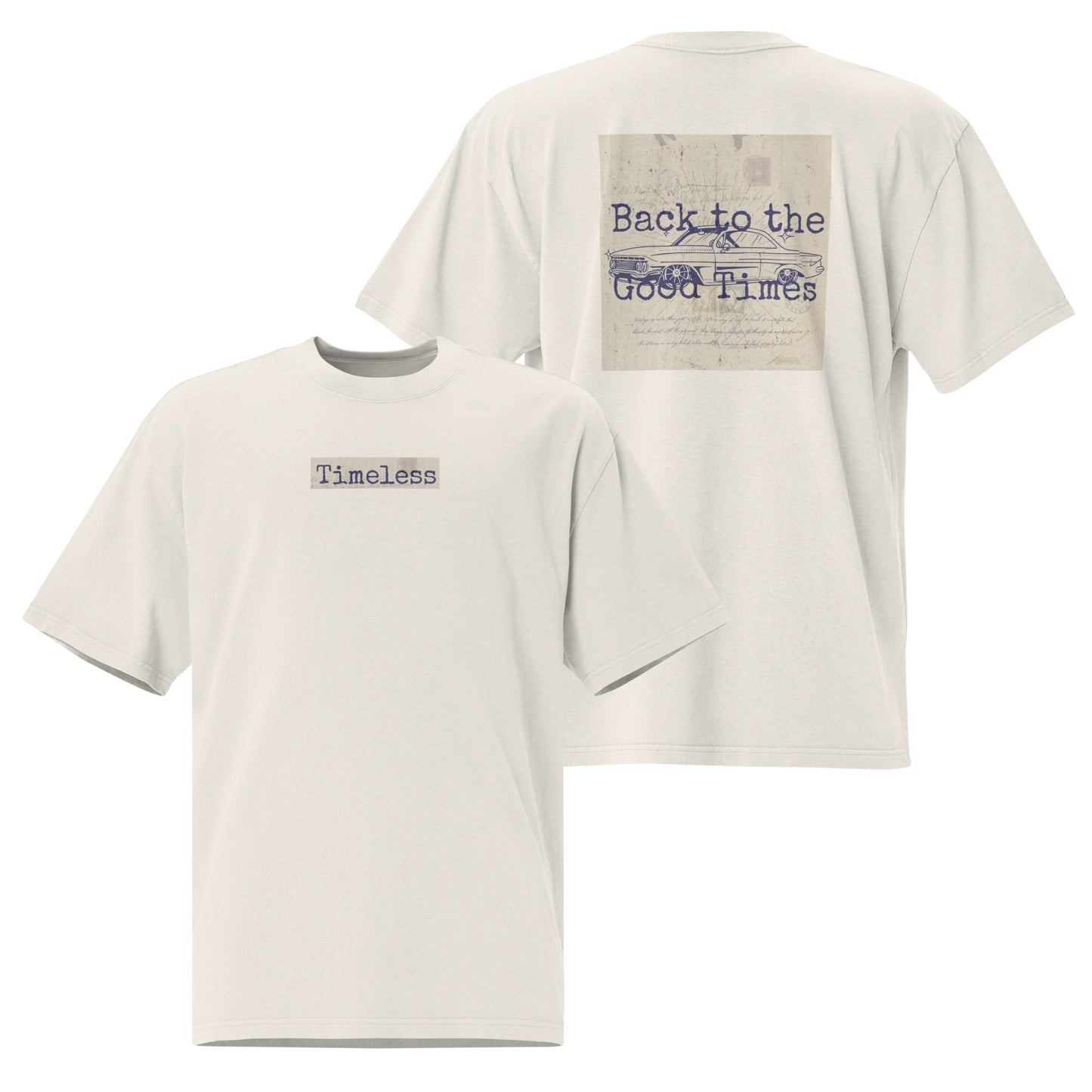 Oversized T-shirt with a washed look - Timeless
