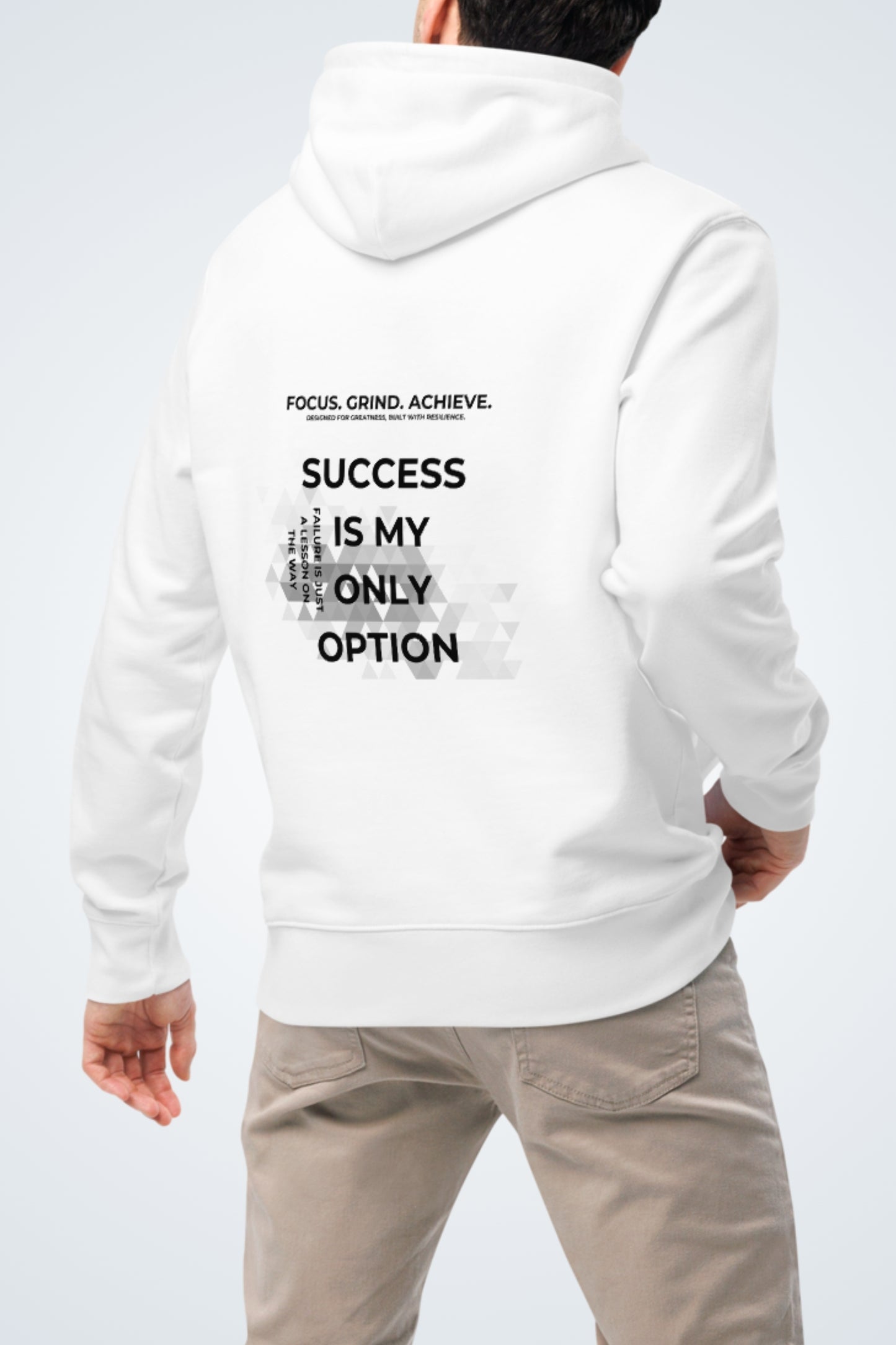 Bio Unisex-Kapuzenpullover - Focus, Grind, Achieve