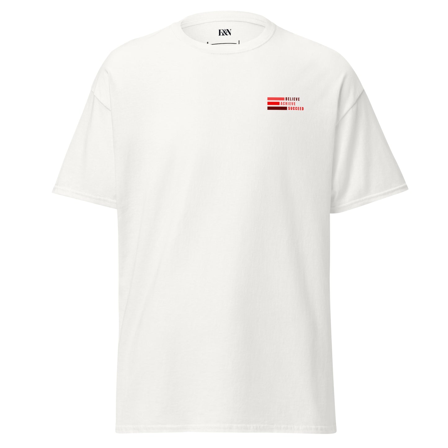 Klassisches Unisex T-Shirt - Believe, Achieve, Succeed