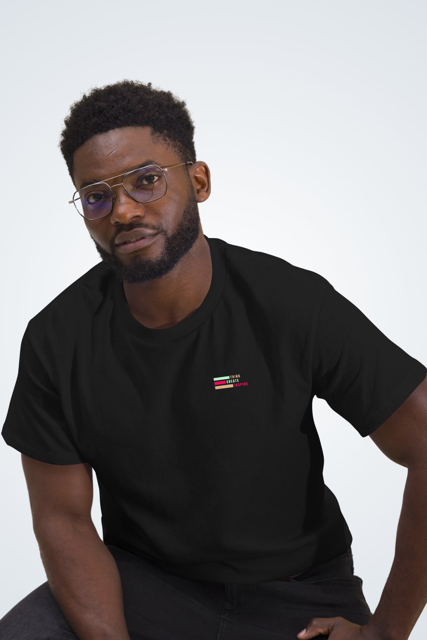 Klassisches Unisex T-Shirt - Think, Create, Inspire