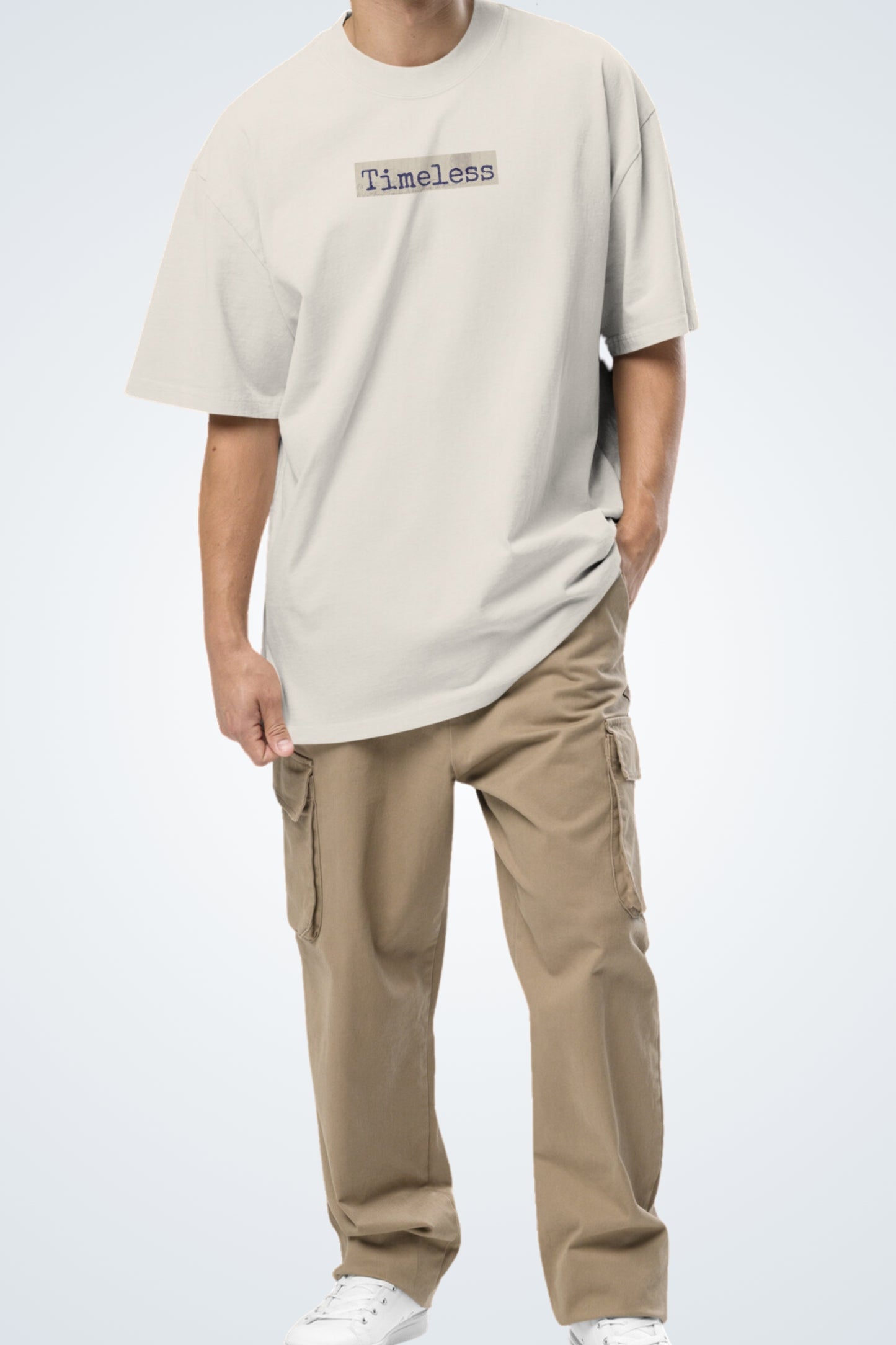 Oversized T-shirt with a washed look - Timeless