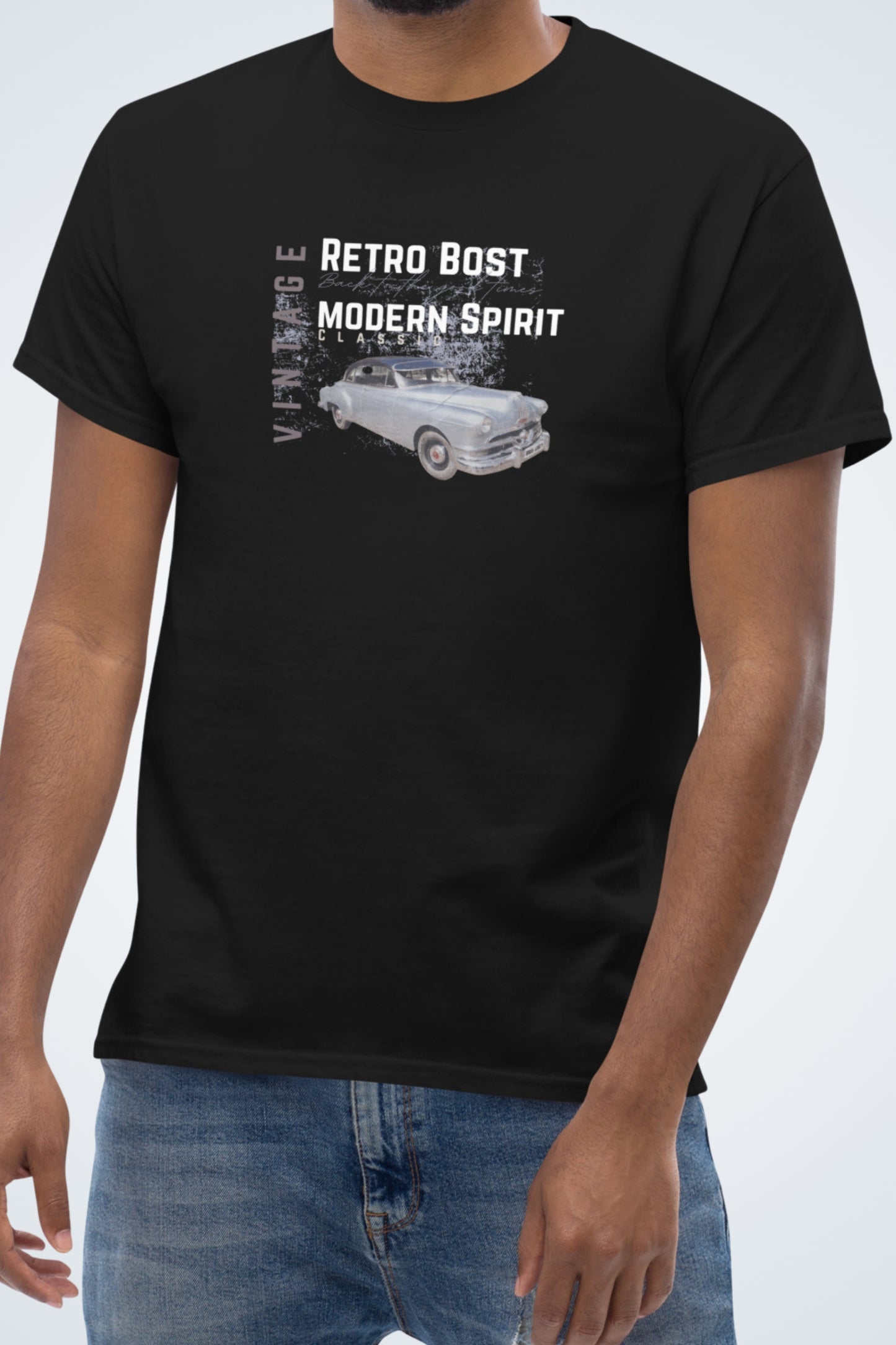 Klassisches Unisex T-Shirt - Retro Bost Modern Spirit