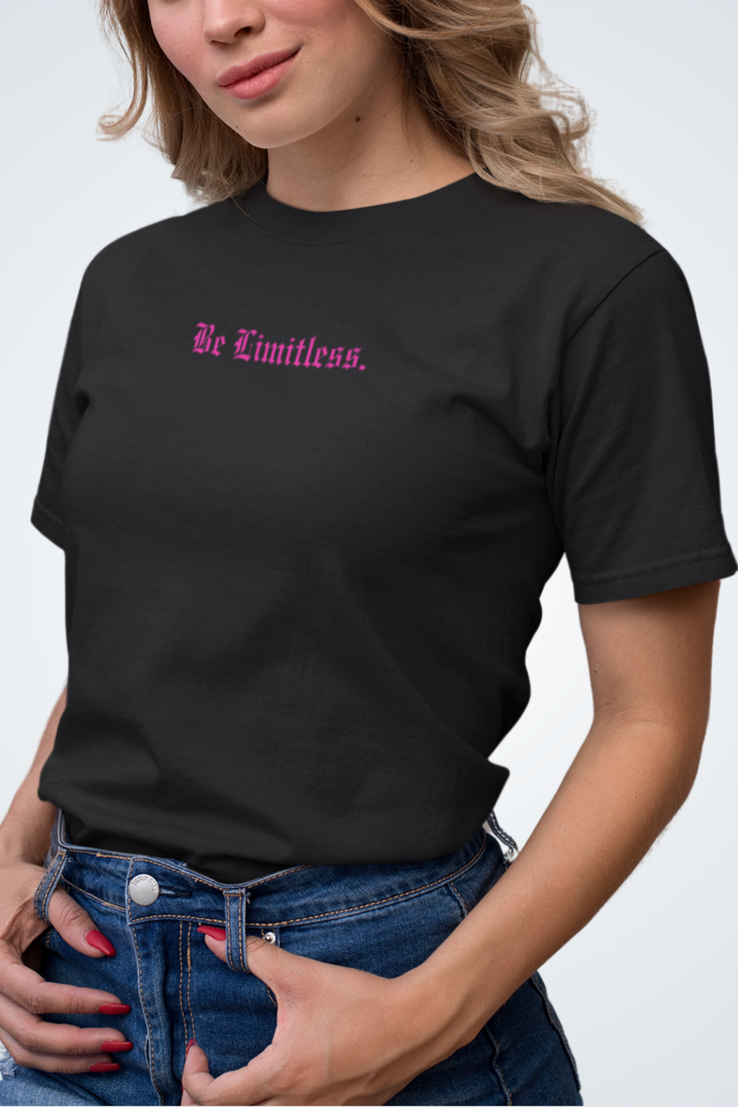Klassisches Unisex T-Shirt - Be Limitless pink