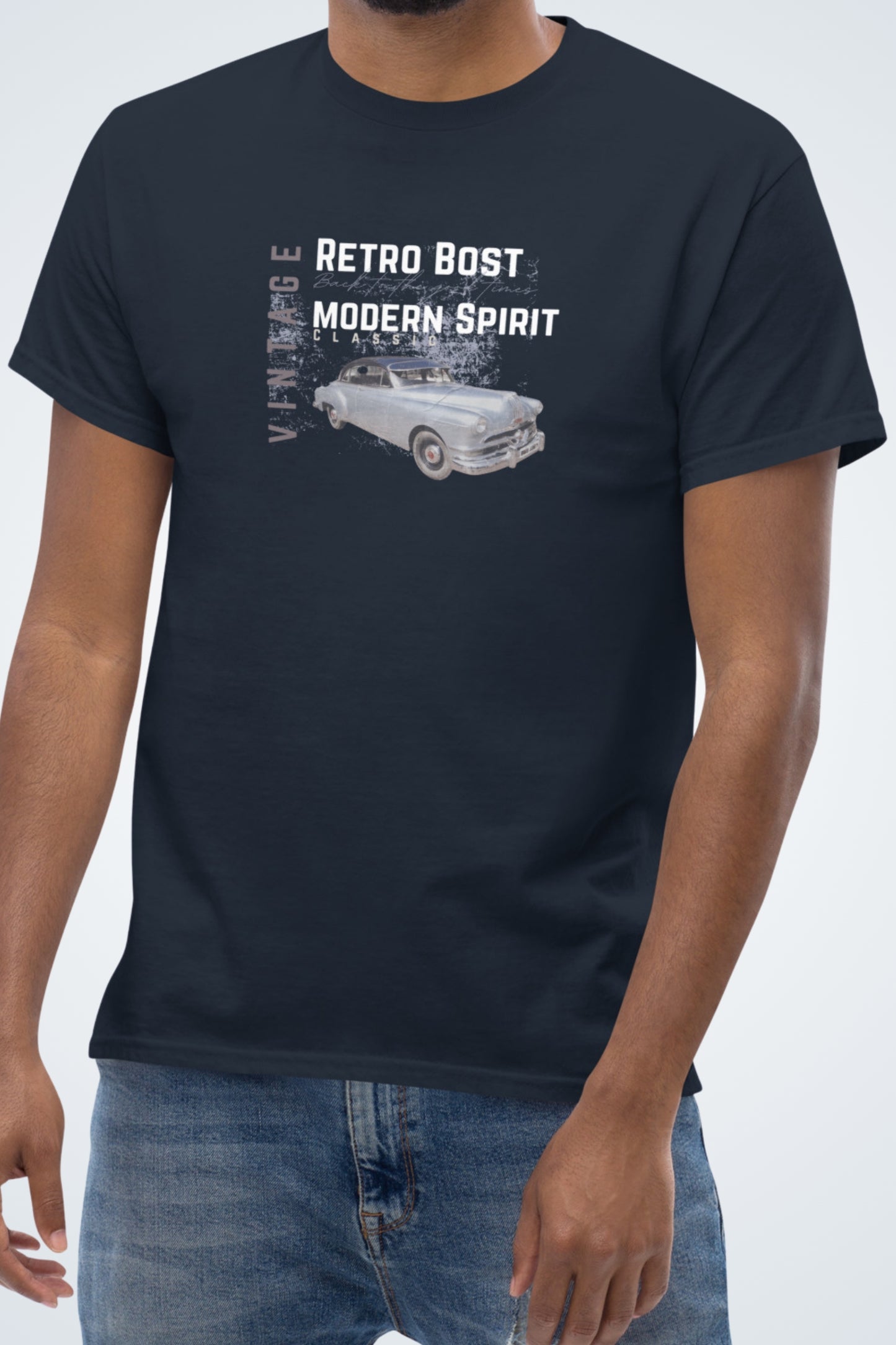 Klassisches Unisex T-Shirt - Retro Bost Modern Spirit