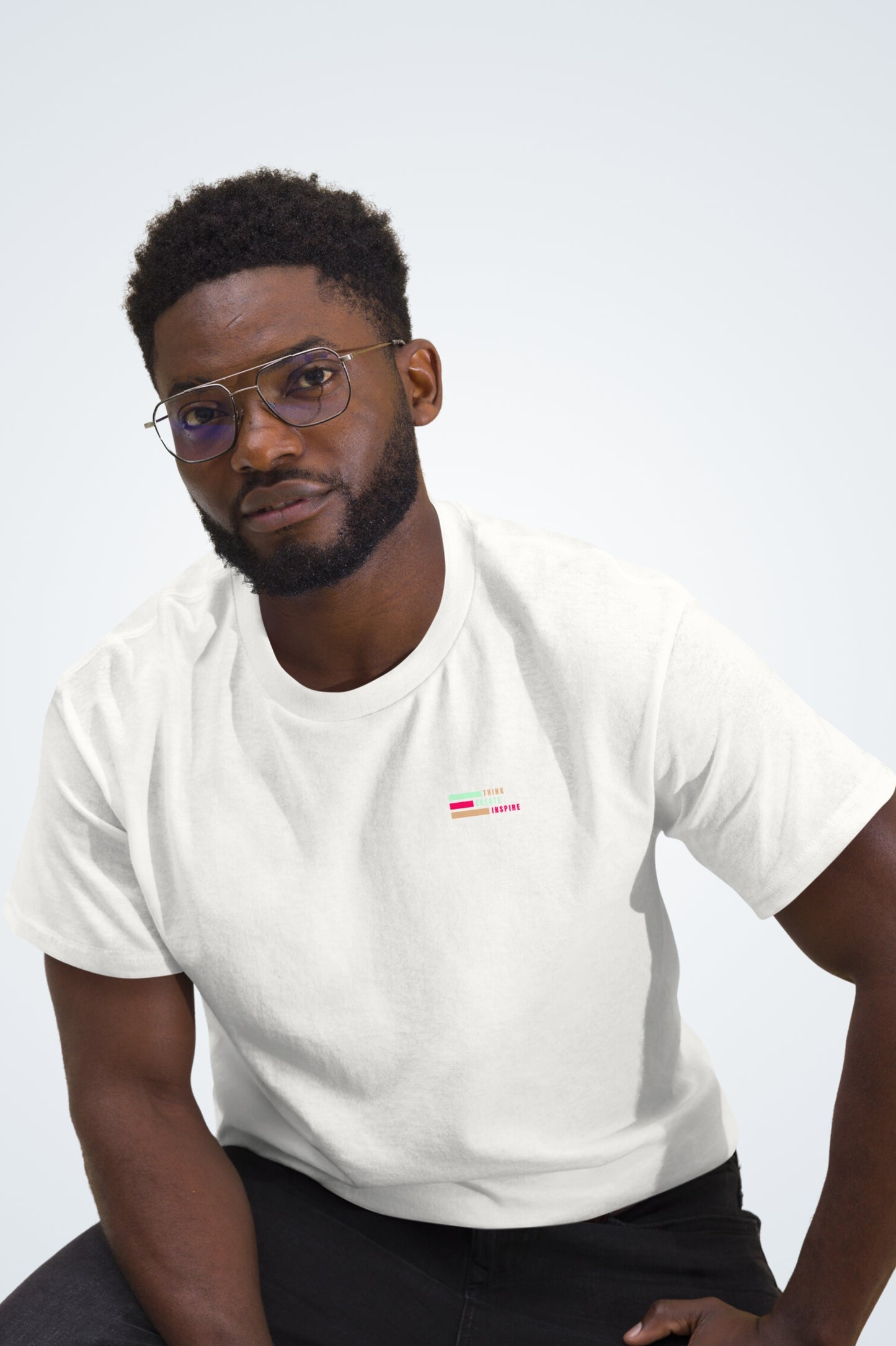 Klassisches Unisex T-Shirt - Think, Create, Inspire