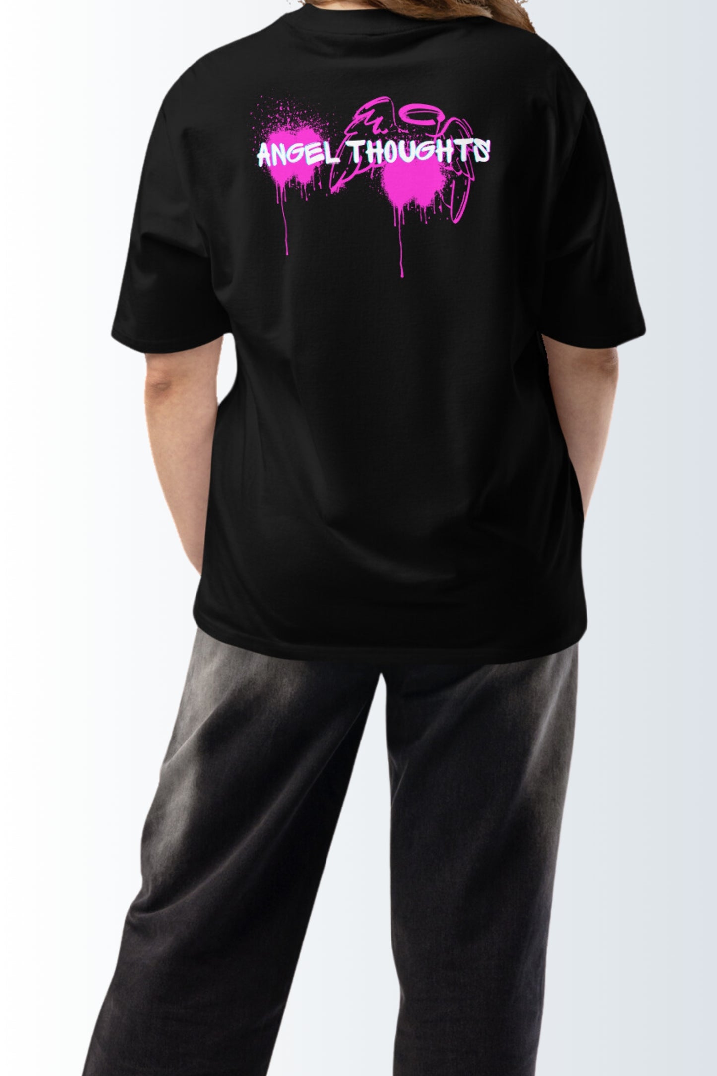 Schweres oversized T-Shirt - Angel Thoughts