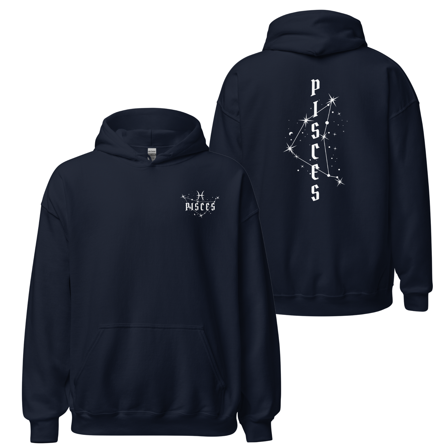 Unisex-Kapuzenpullover - PISCES