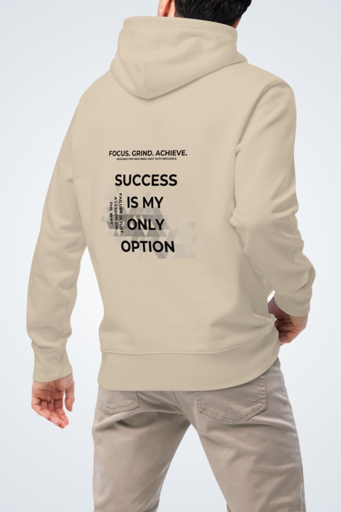 Bio Unisex-Kapuzenpullover - Focus, Grind, Achieve