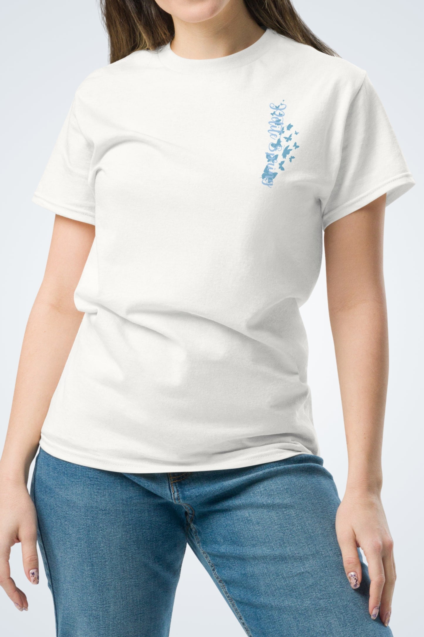 Klassisches Unisex T-Shirt - Petite Spring Blau