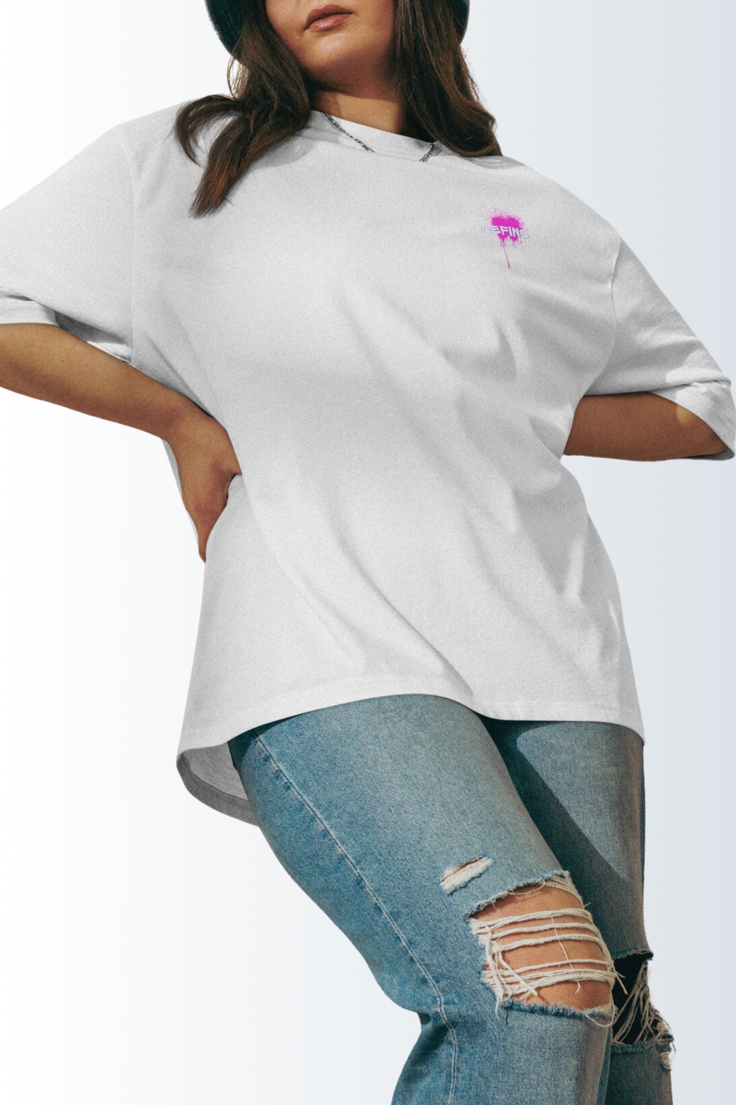 Schweres oversized T-Shirt - Angel Thoughts