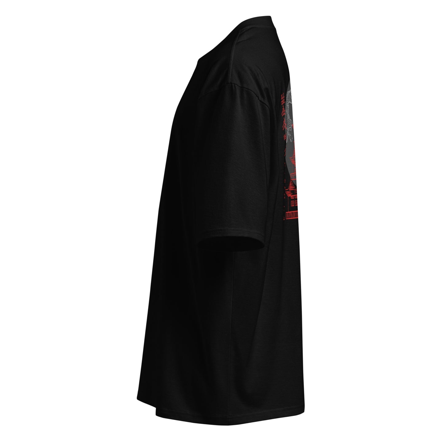Schweres oversized T-Shirt - Red Temple