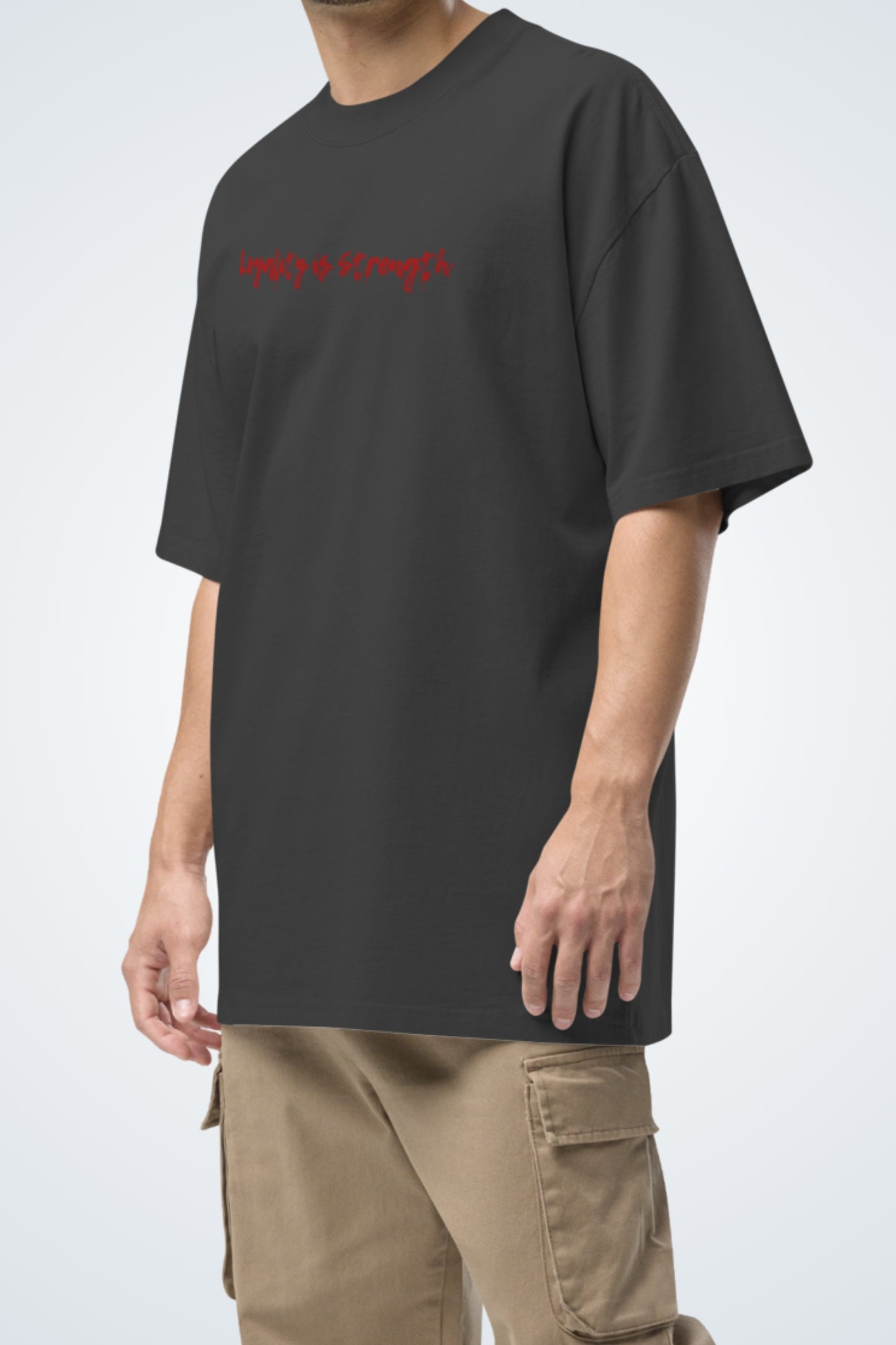 Oversized T-Shirt with washed look - Silent Guardiens