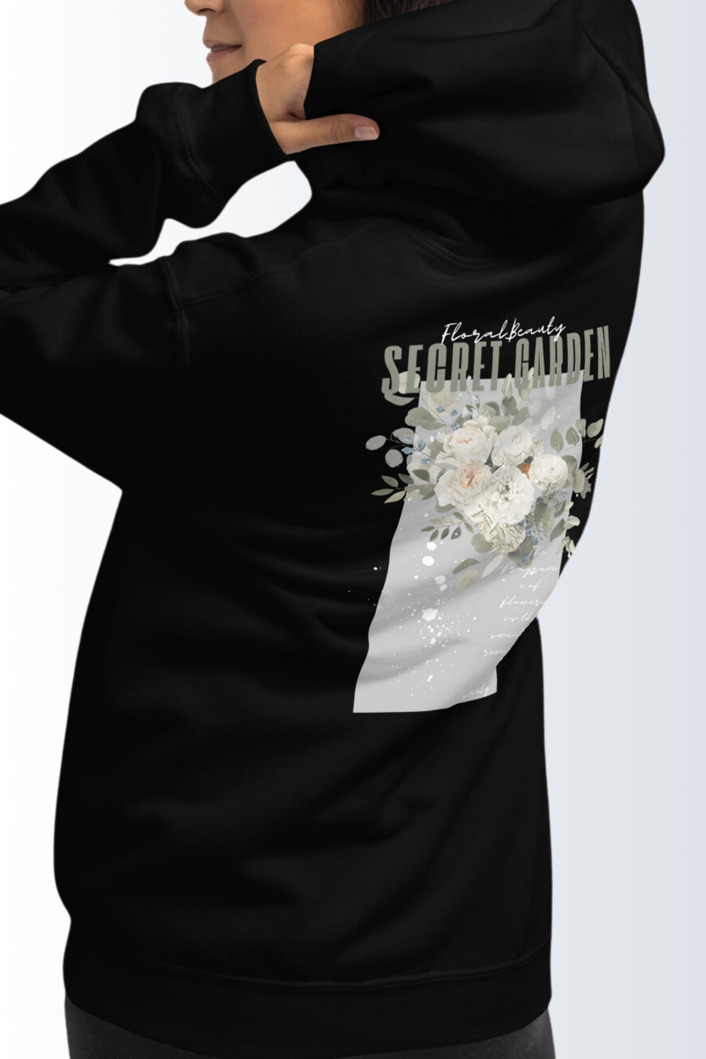 Unisex-Kapuzenpullover - Secret Garden Grün