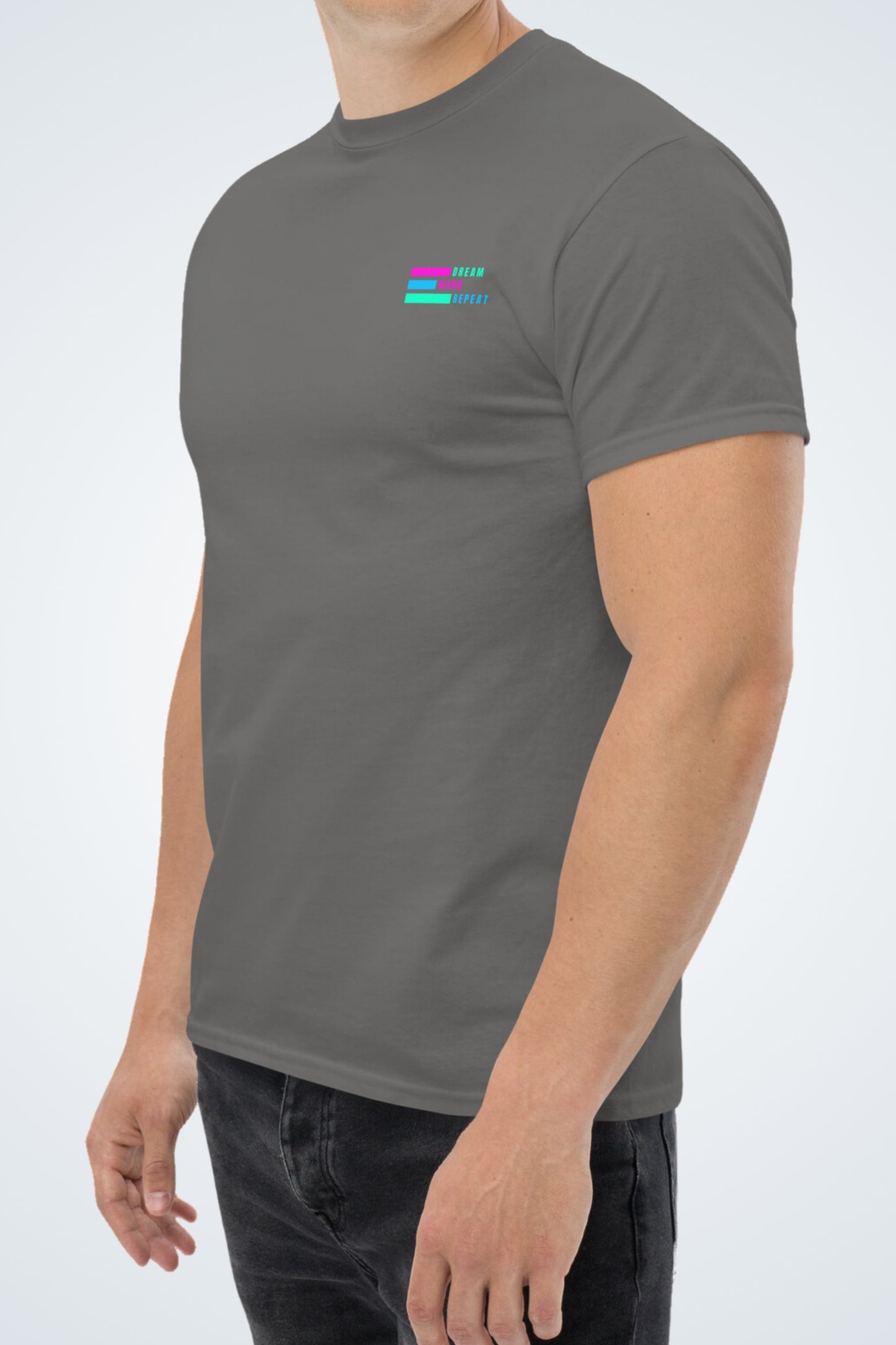 Klassisches Unisex T-Shirt - Dream, Work, Repeat