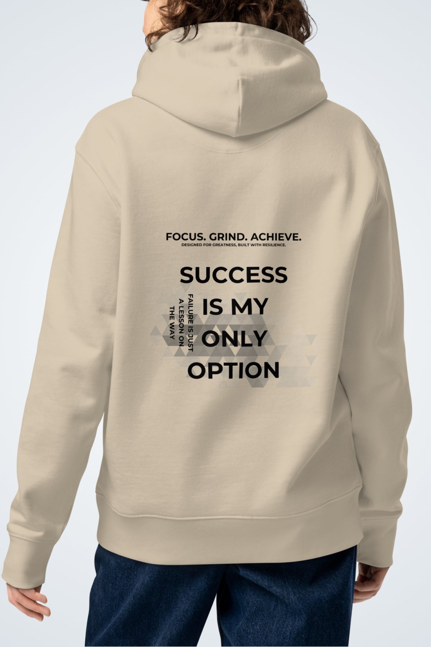 Bio Unisex-Kapuzenpullover - Focus, Grind, Achieve