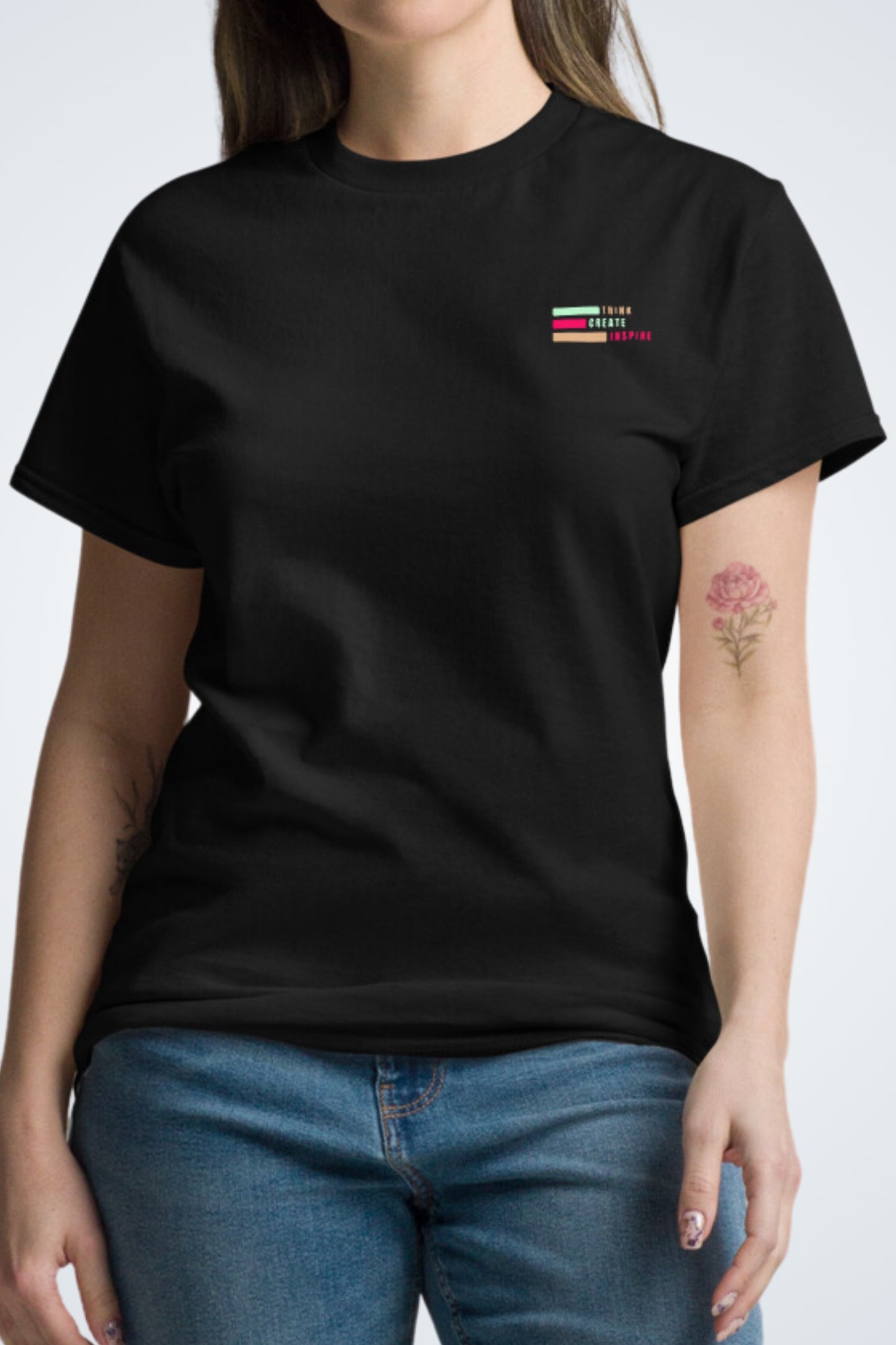 Klassisches Unisex T-Shirt - Think, Create, Inspire