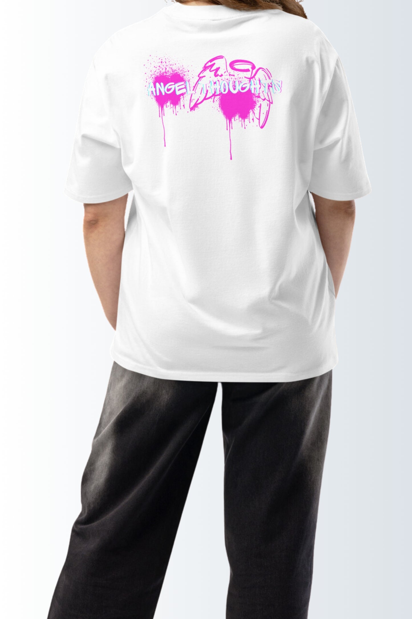 Schweres oversized T-Shirt - Angel Thoughts