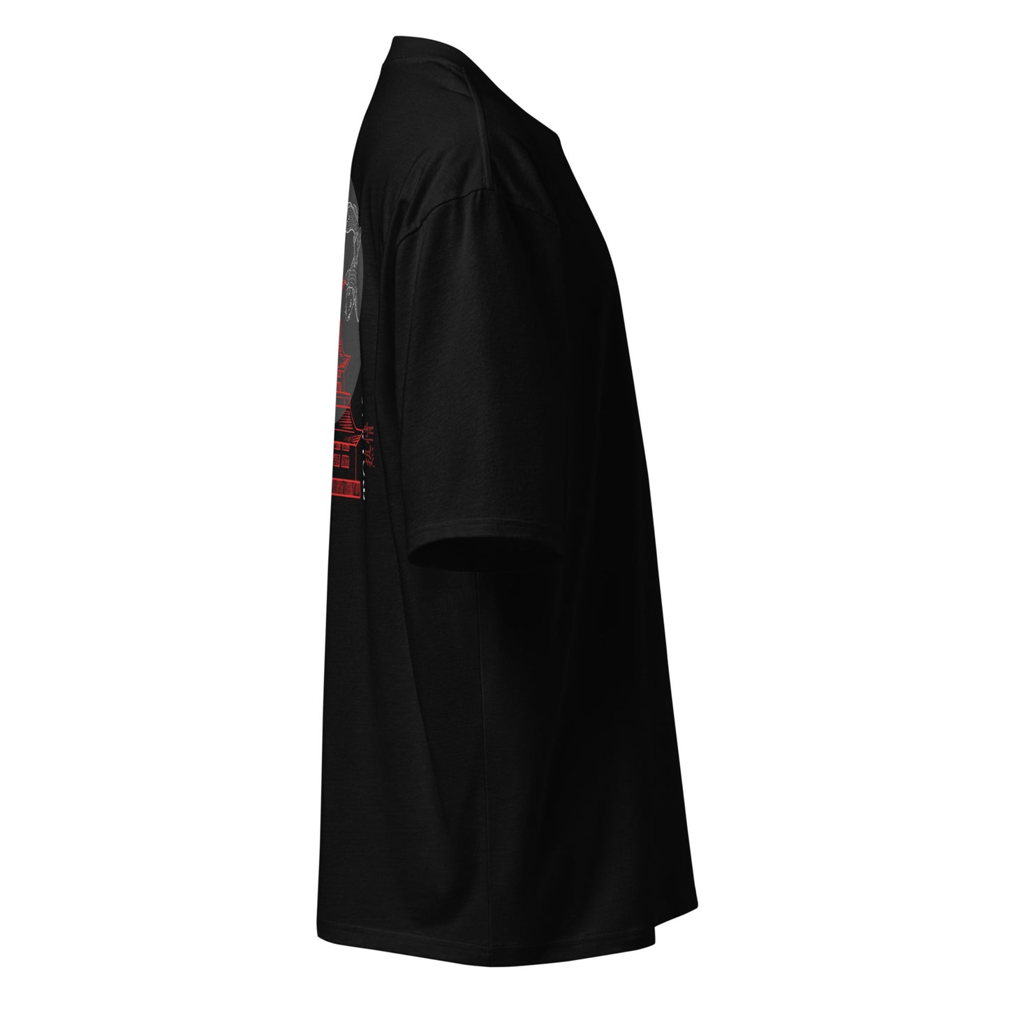 Schweres oversized T-Shirt - Red Temple