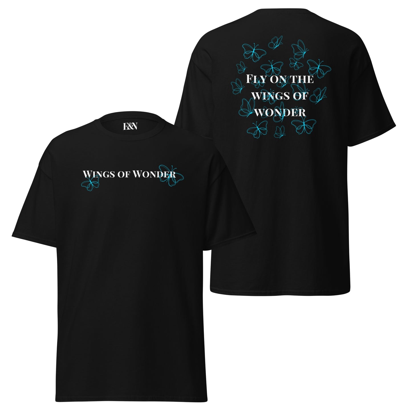 Klassisches Unisex T-Shirt - Wings of Wonder Blau