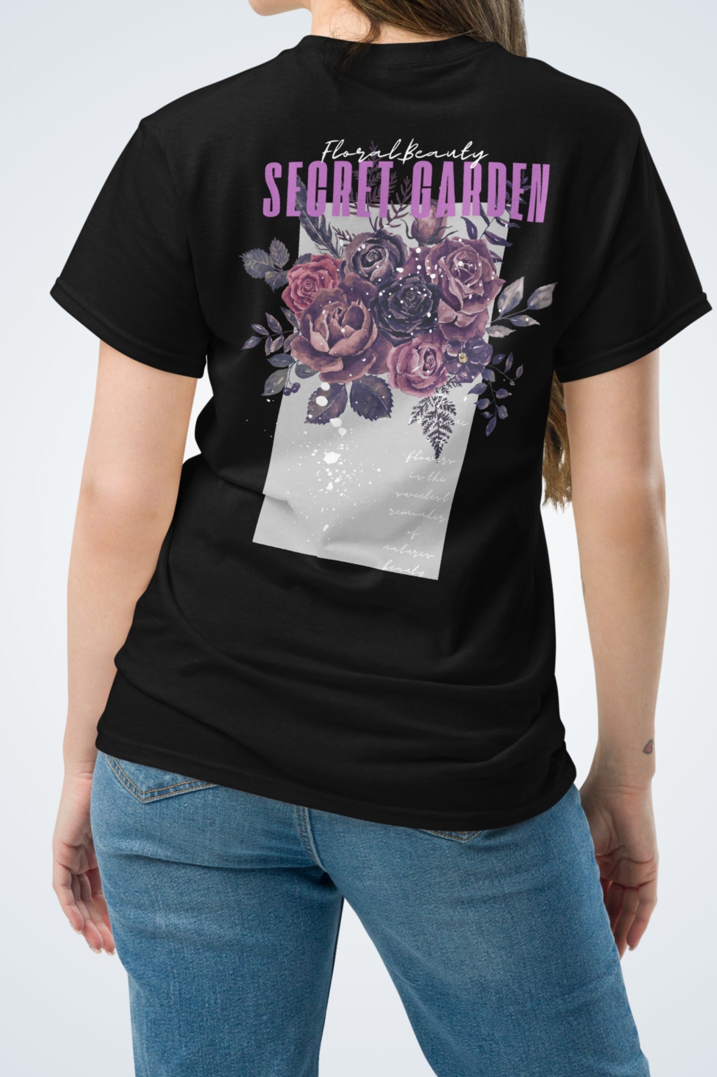 Klassisches Unisex T-Shirt - Secret Garden Lila