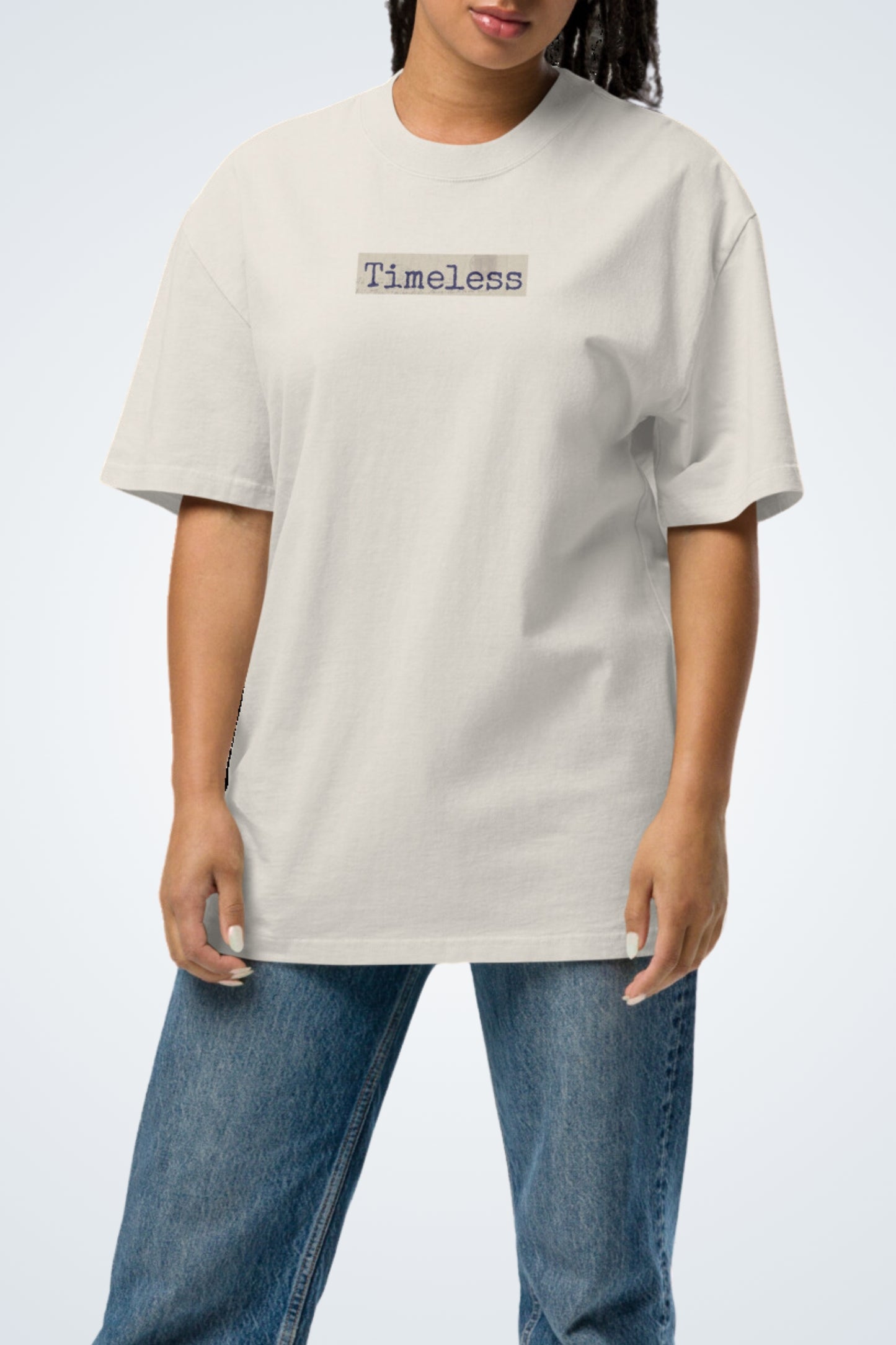 Oversized T-shirt with a washed look - Timeless