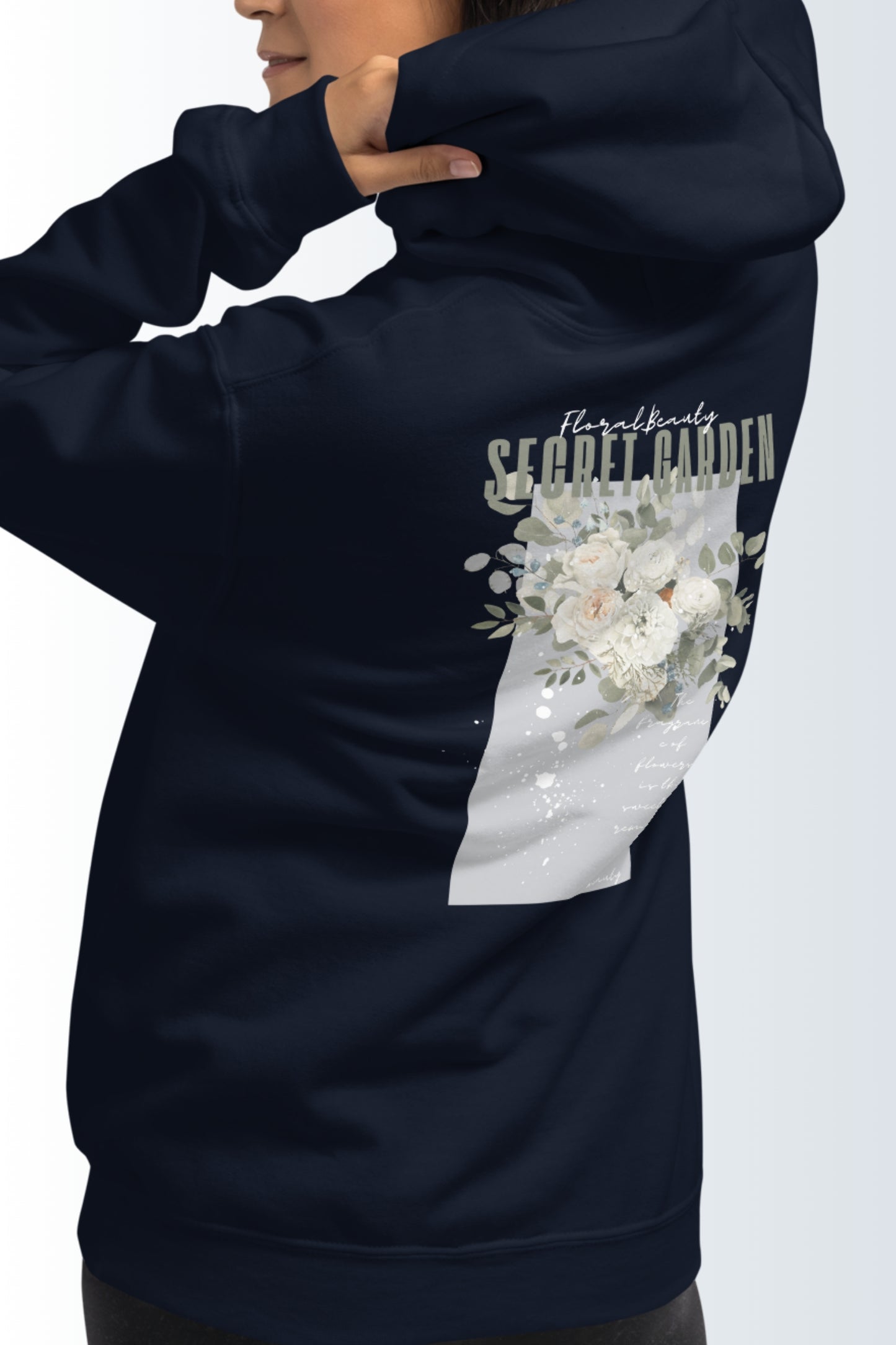 Unisex-Kapuzenpullover - Secret Garden Grün