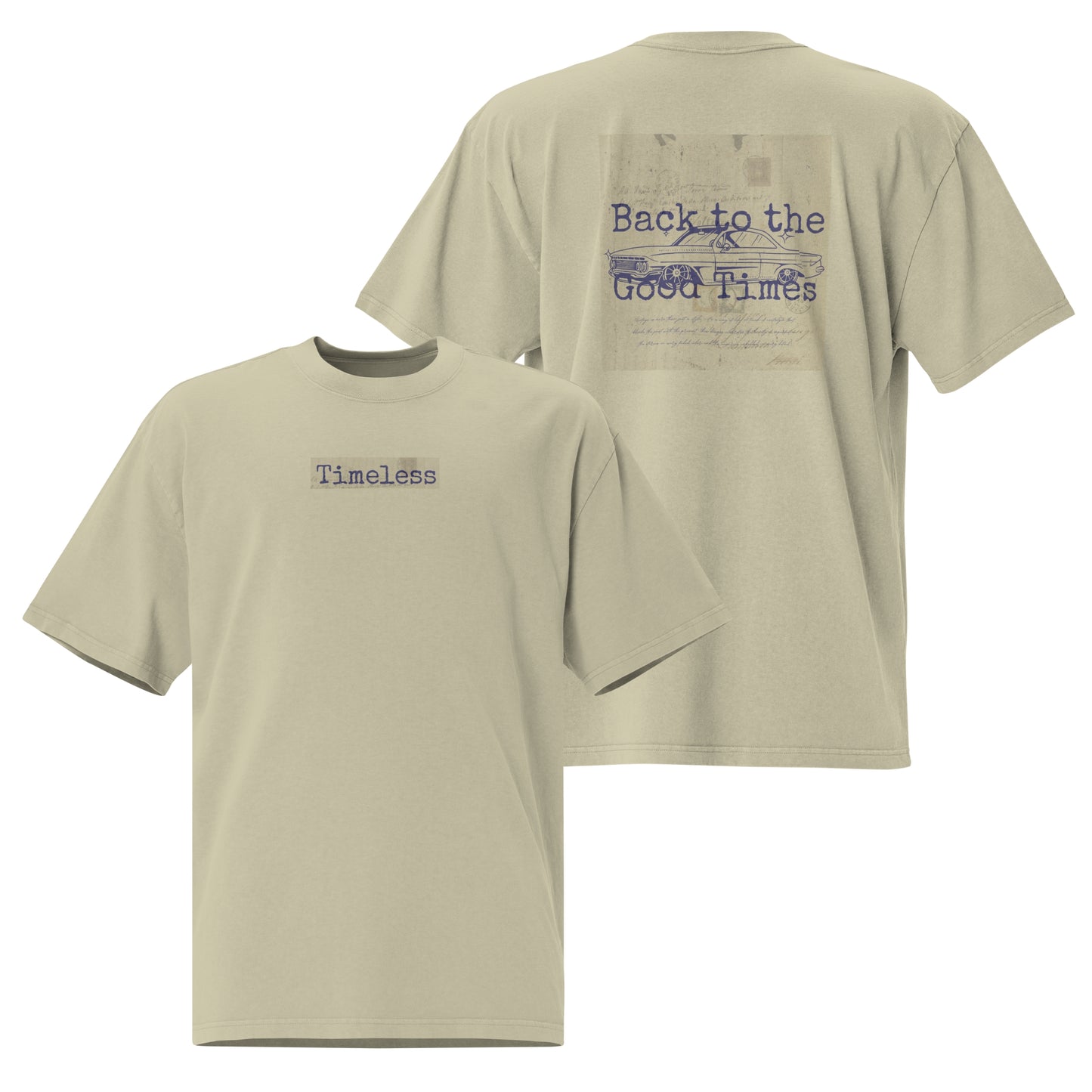Oversized T-shirt with a washed look - Timeless