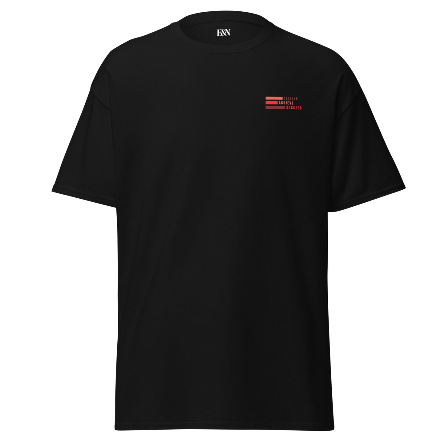Klassisches Unisex T-Shirt - Believe, Achieve, Succeed