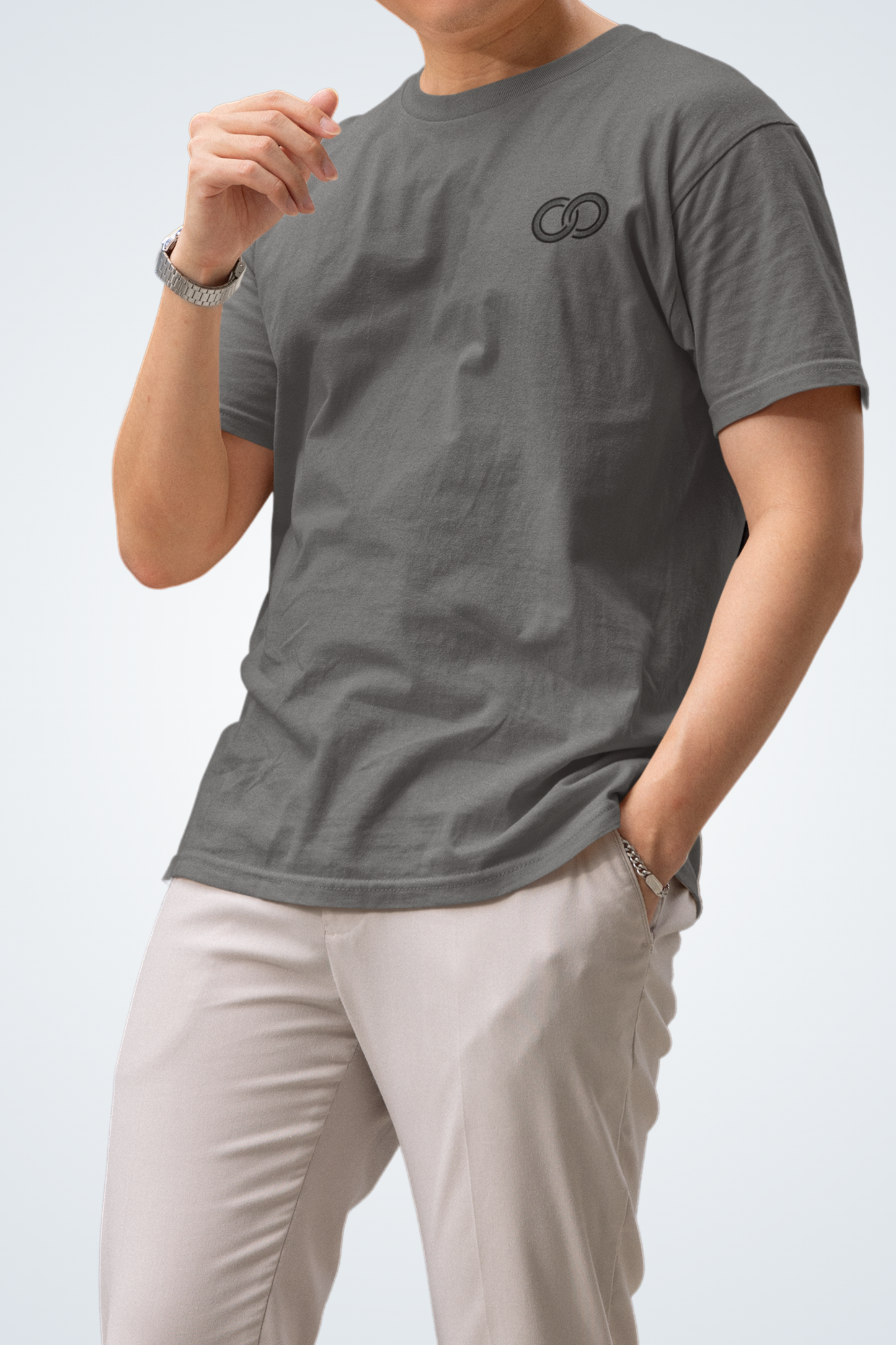 Klassisches Unisex T-Shirt - rings schwarz