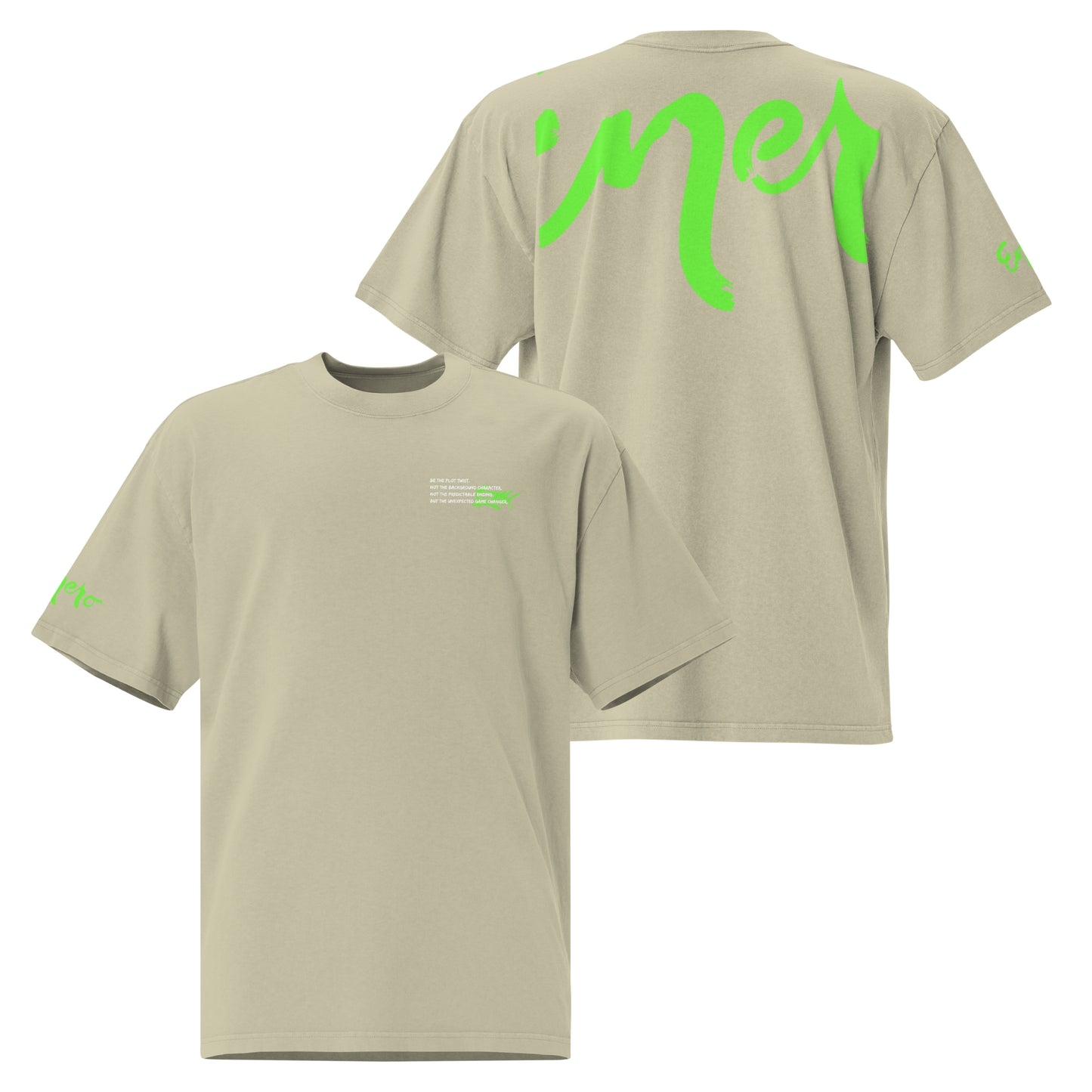 Oversized T-Shirt mit verwaschenem Look - Enero