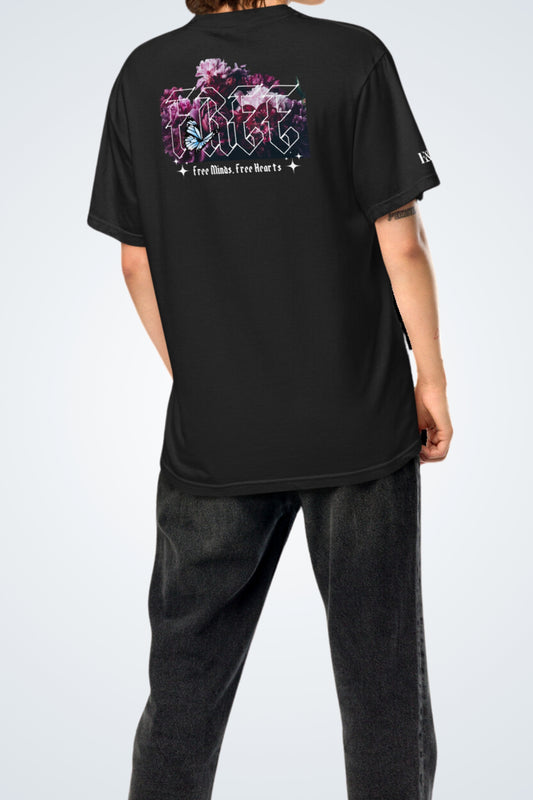 Schweres Unisex-T-Shirt - Free Minds,Free Heart