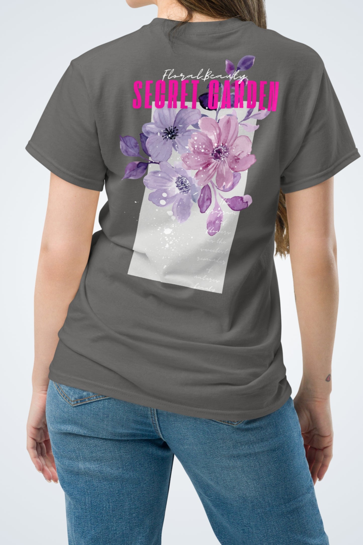 Klassisches Unisex T-Shirt - Secret Garden Pink