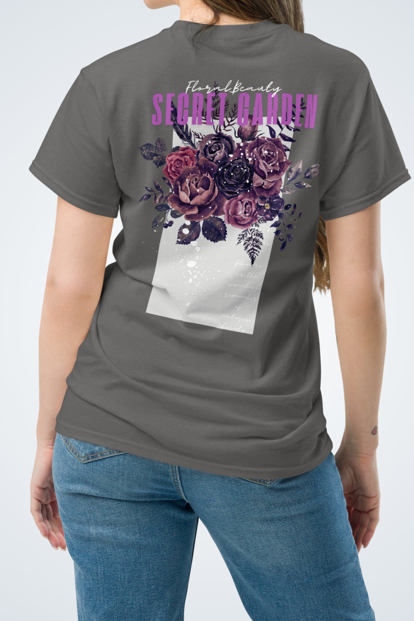 Klassisches Unisex T-Shirt - Secret Garden Lila