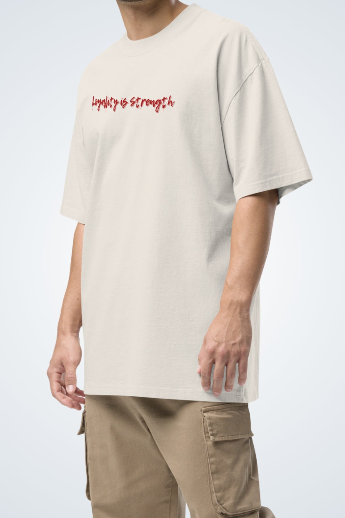 Oversized T-Shirt with washed look - Silent Guardiens