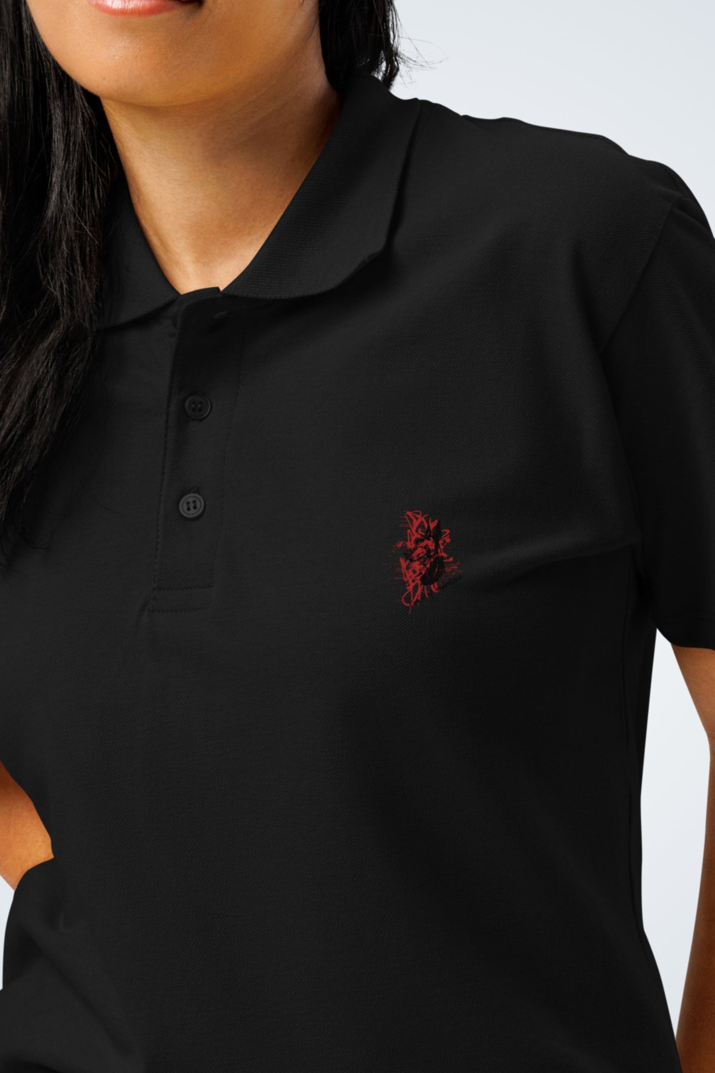 Premium-Piqué-Poloshirt - Silent Doberman