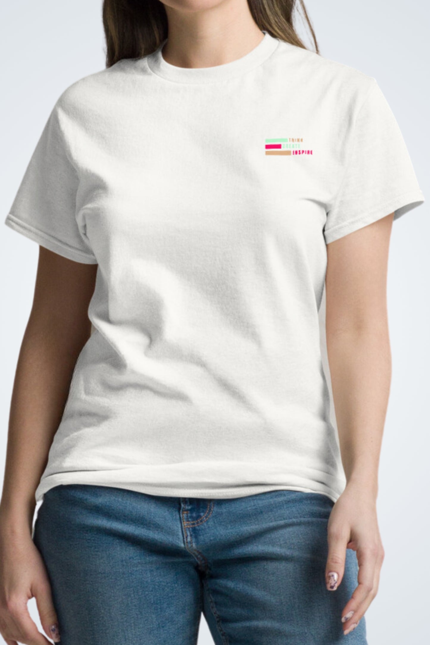Klassisches Unisex T-Shirt - Think, Create, Inspire