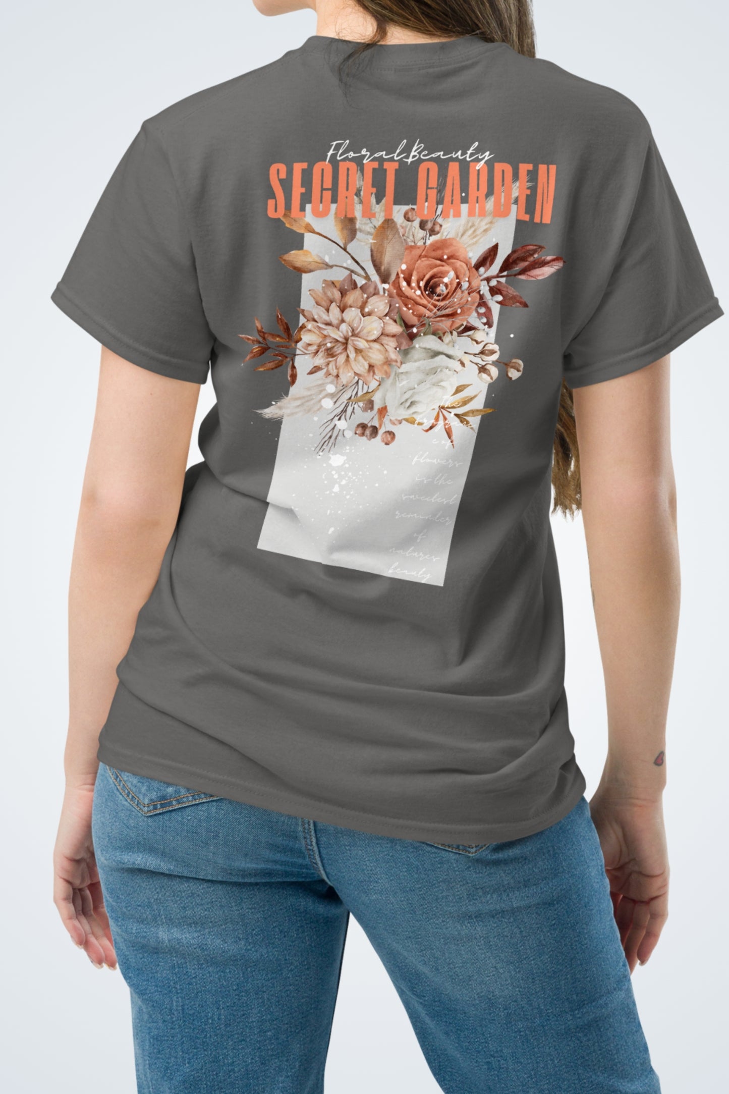 Klassisches Unisex T-Shirt - Secret Garden Orange