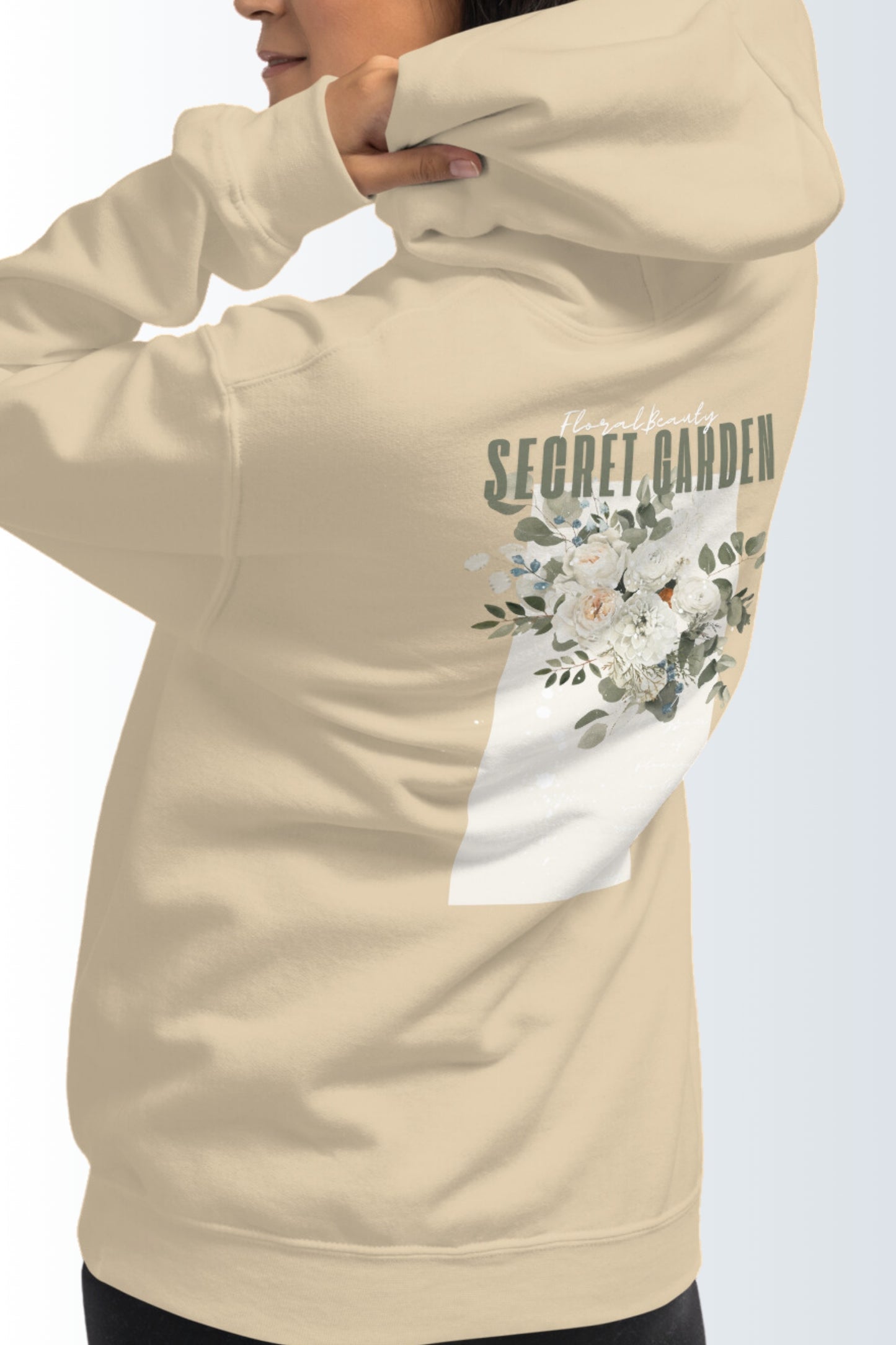 Unisex-Kapuzenpullover - Secret Garden Grün