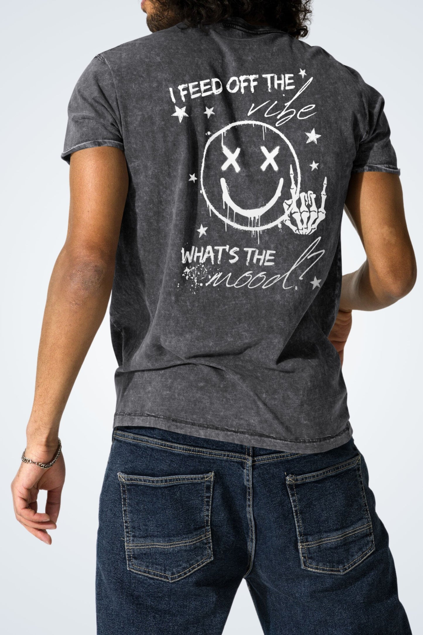 Denim T-shirt - What's the mood