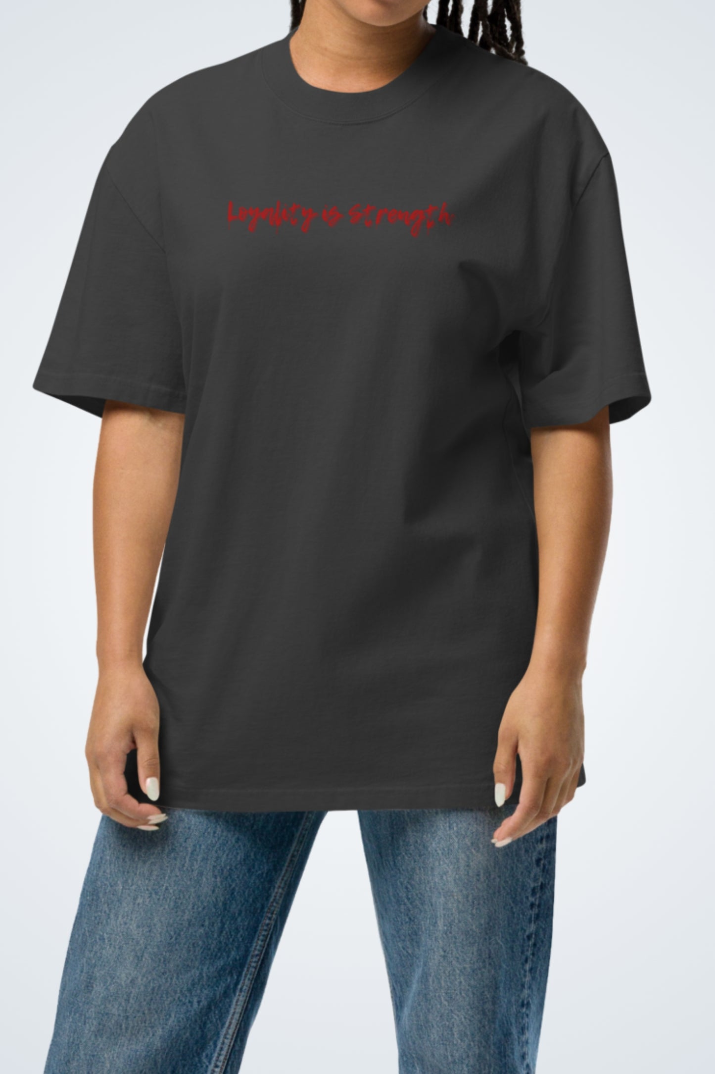 Oversized T-Shirt with washed look - Silent Guardiens
