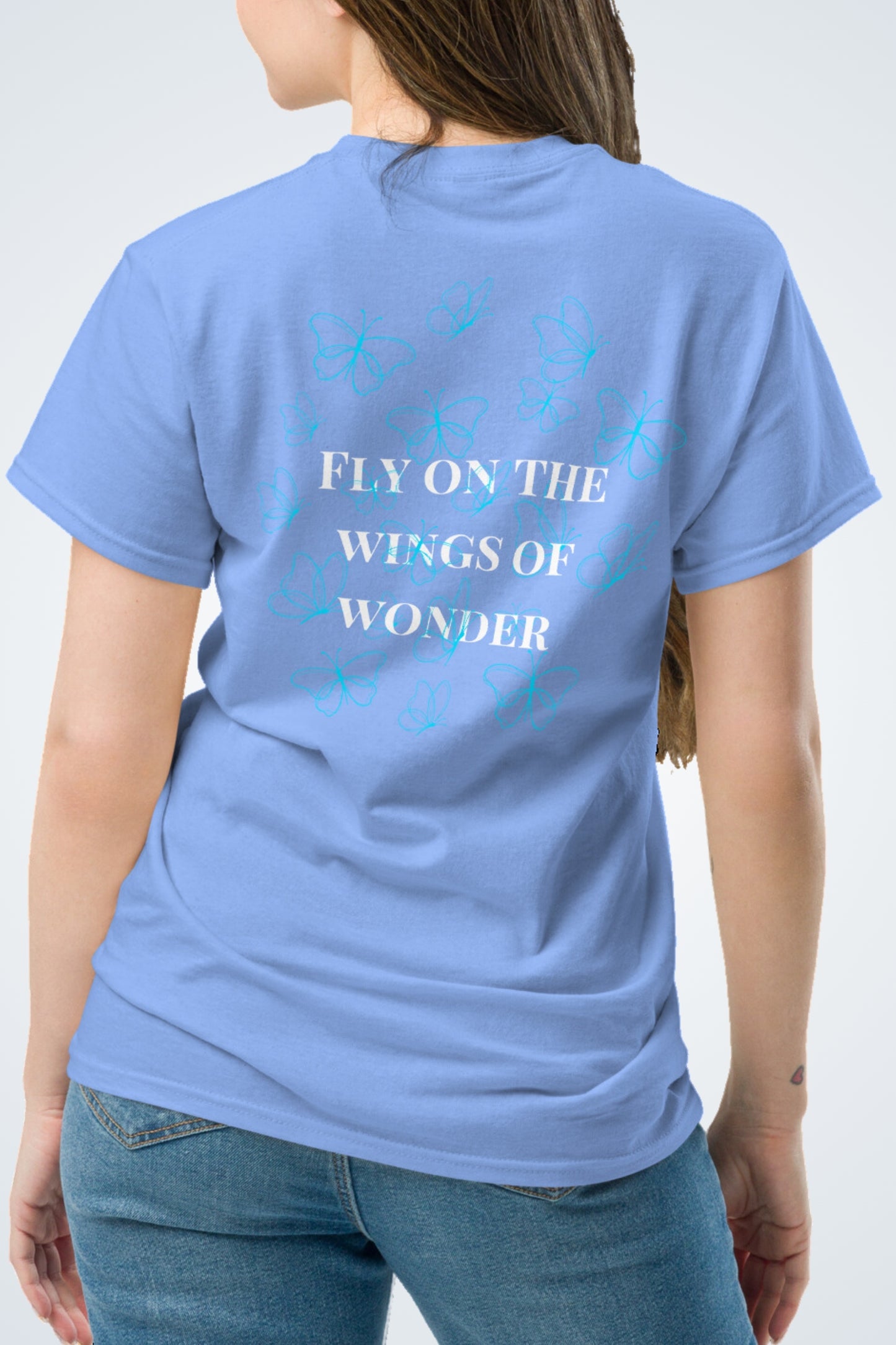 Klassisches Unisex T-Shirt - Wings of Wonder Blau
