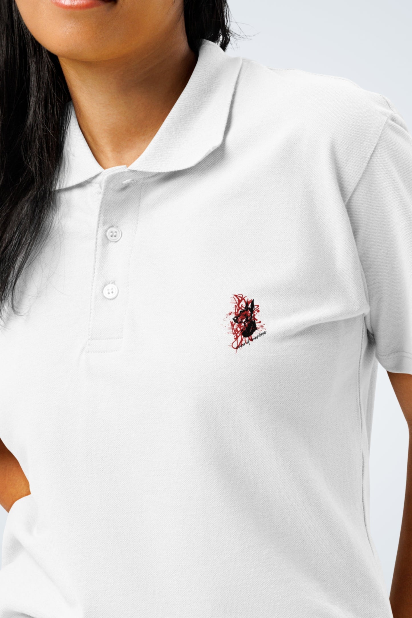 Premium-Piqué-Poloshirt - Silent Doberman