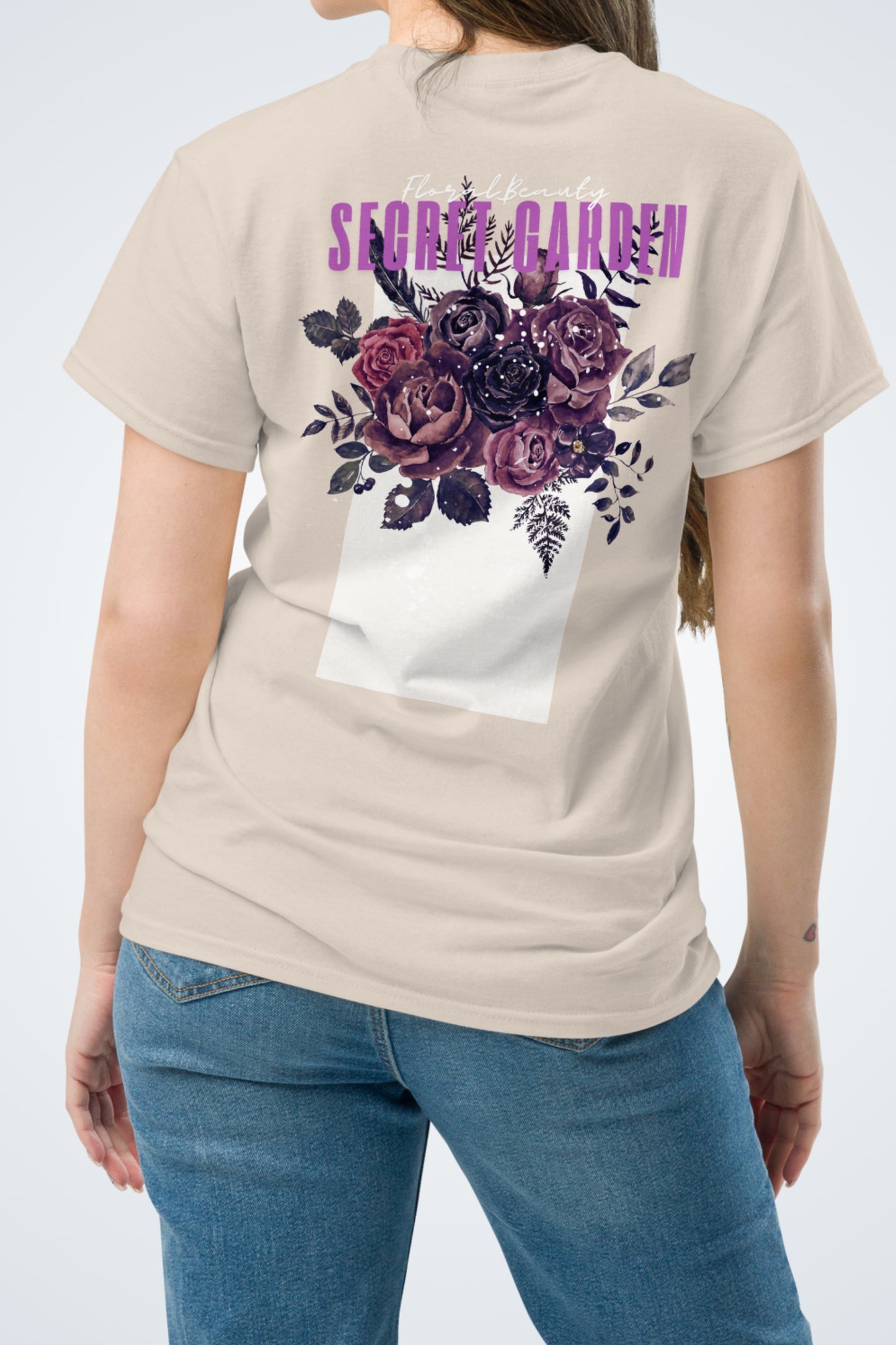 Klassisches Unisex T-Shirt - Secret Garden Lila