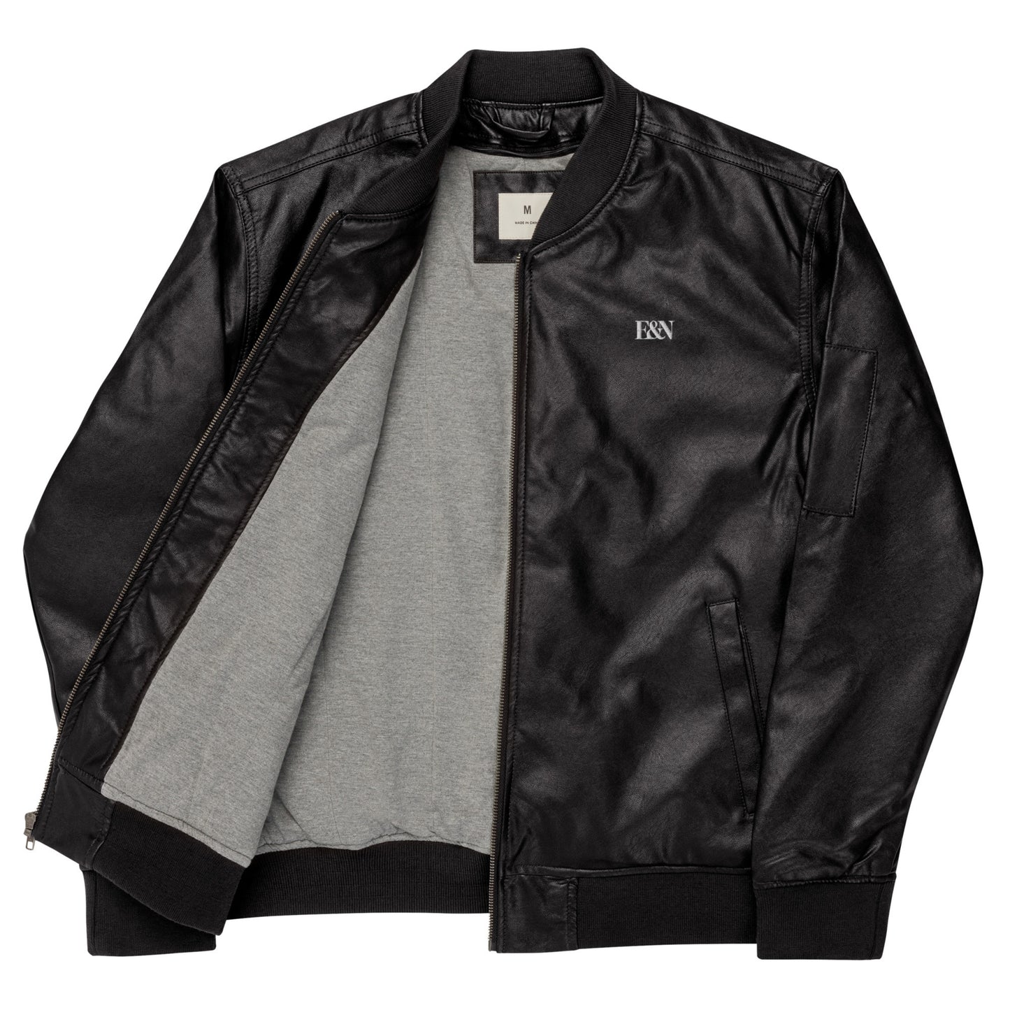 Leder-Bomberjacke - E&N
