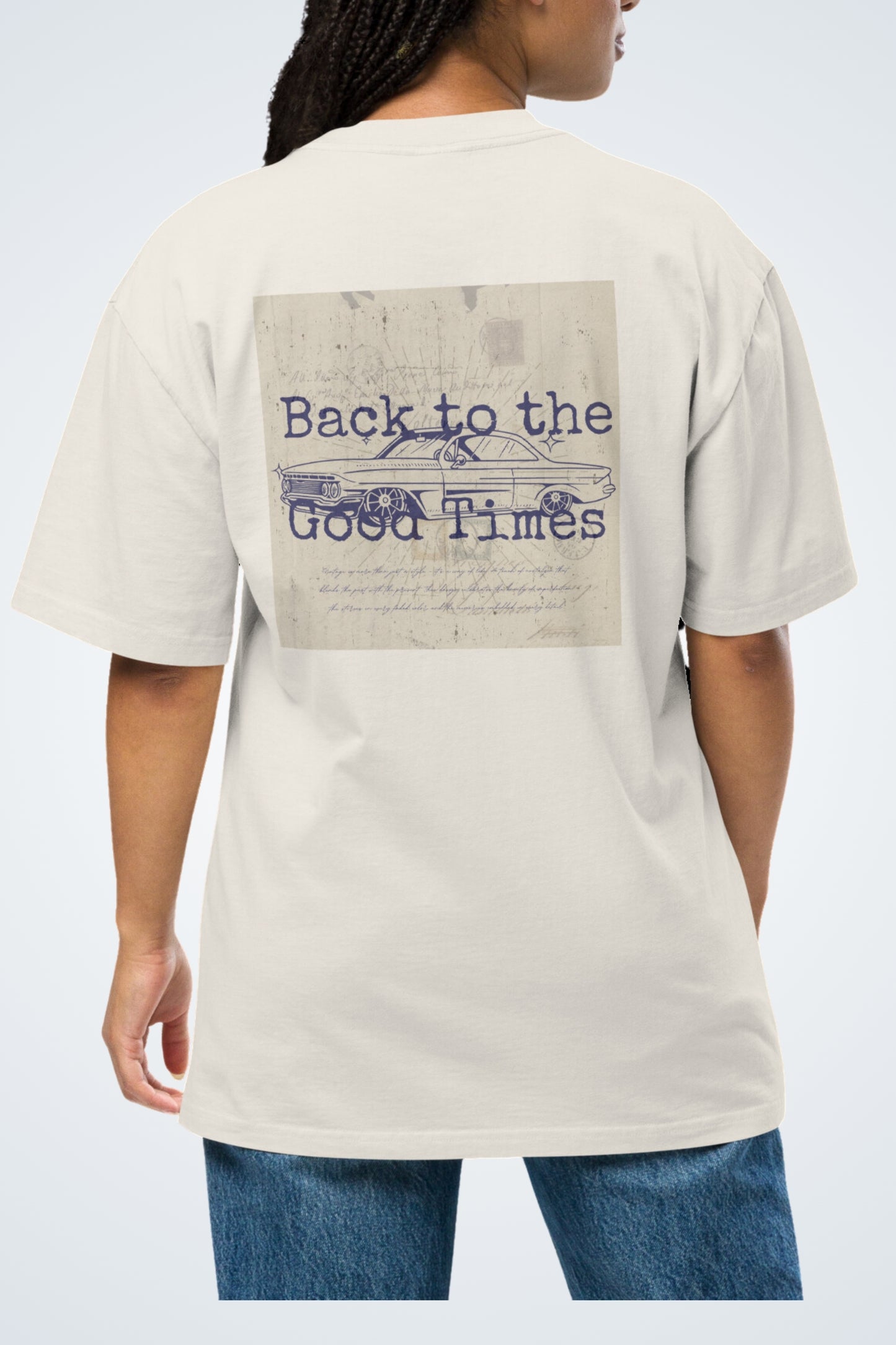 Oversized T-shirt with a washed look - Timeless