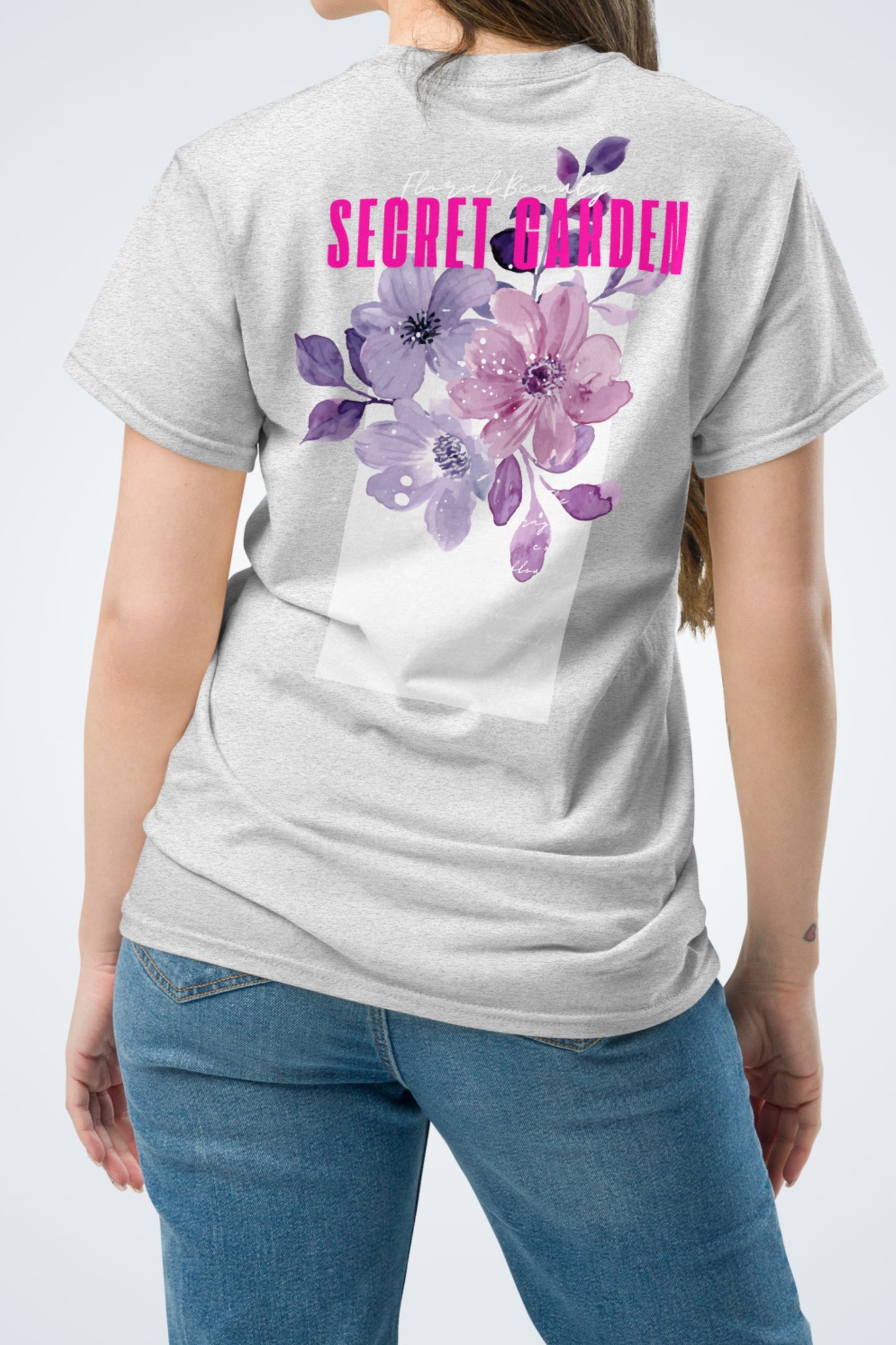 Klassisches Unisex T-Shirt - Secret Garden Pink