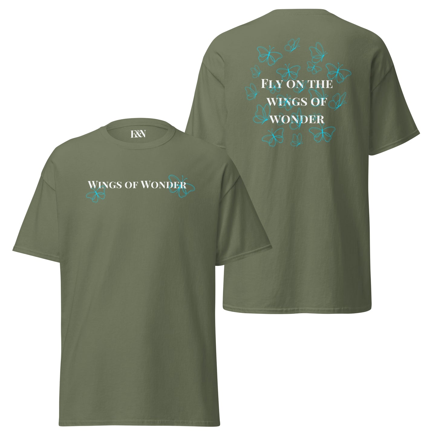 Klassisches Unisex T-Shirt - Wings of Wonder Blau