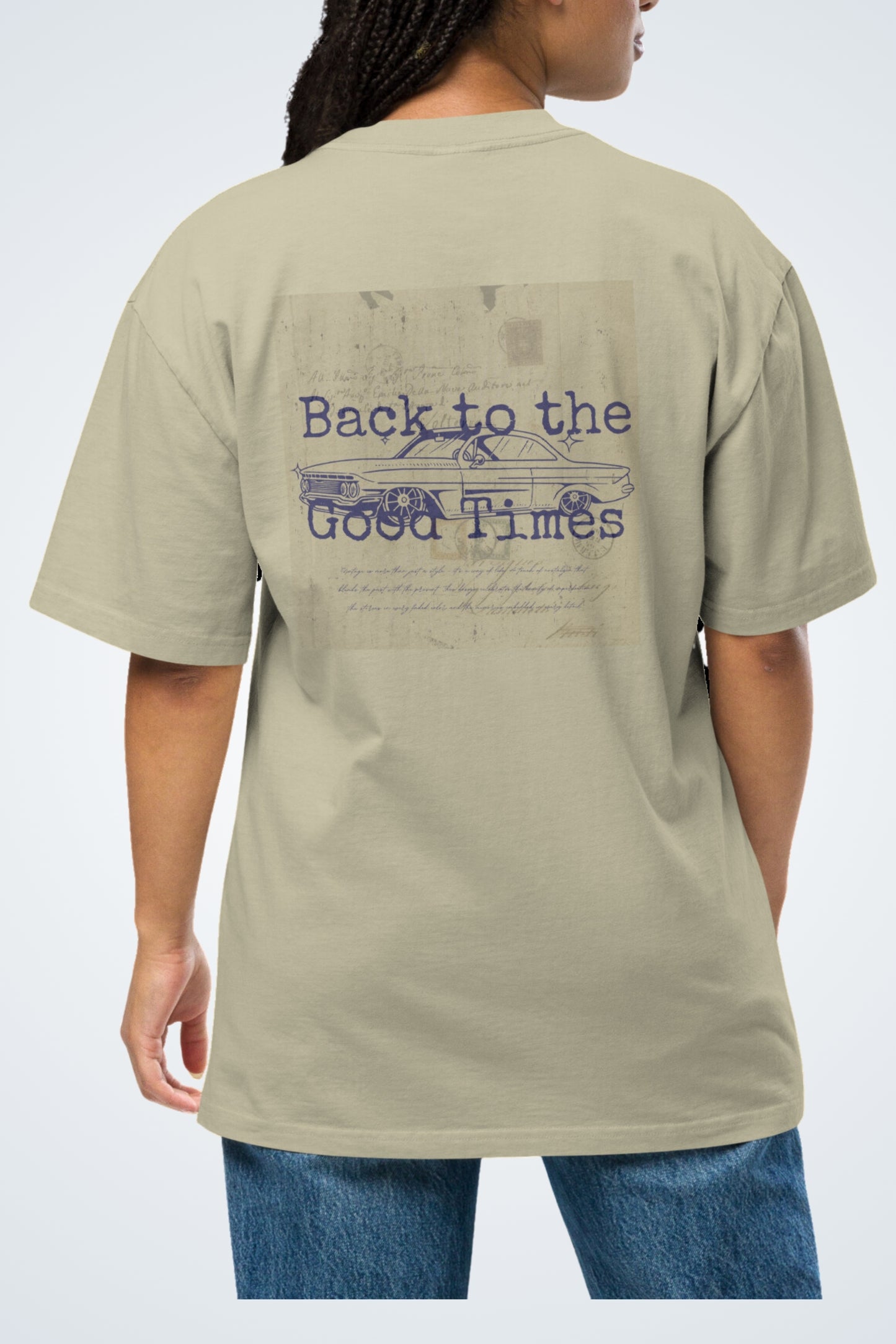 Oversized T-shirt with a washed look - Timeless